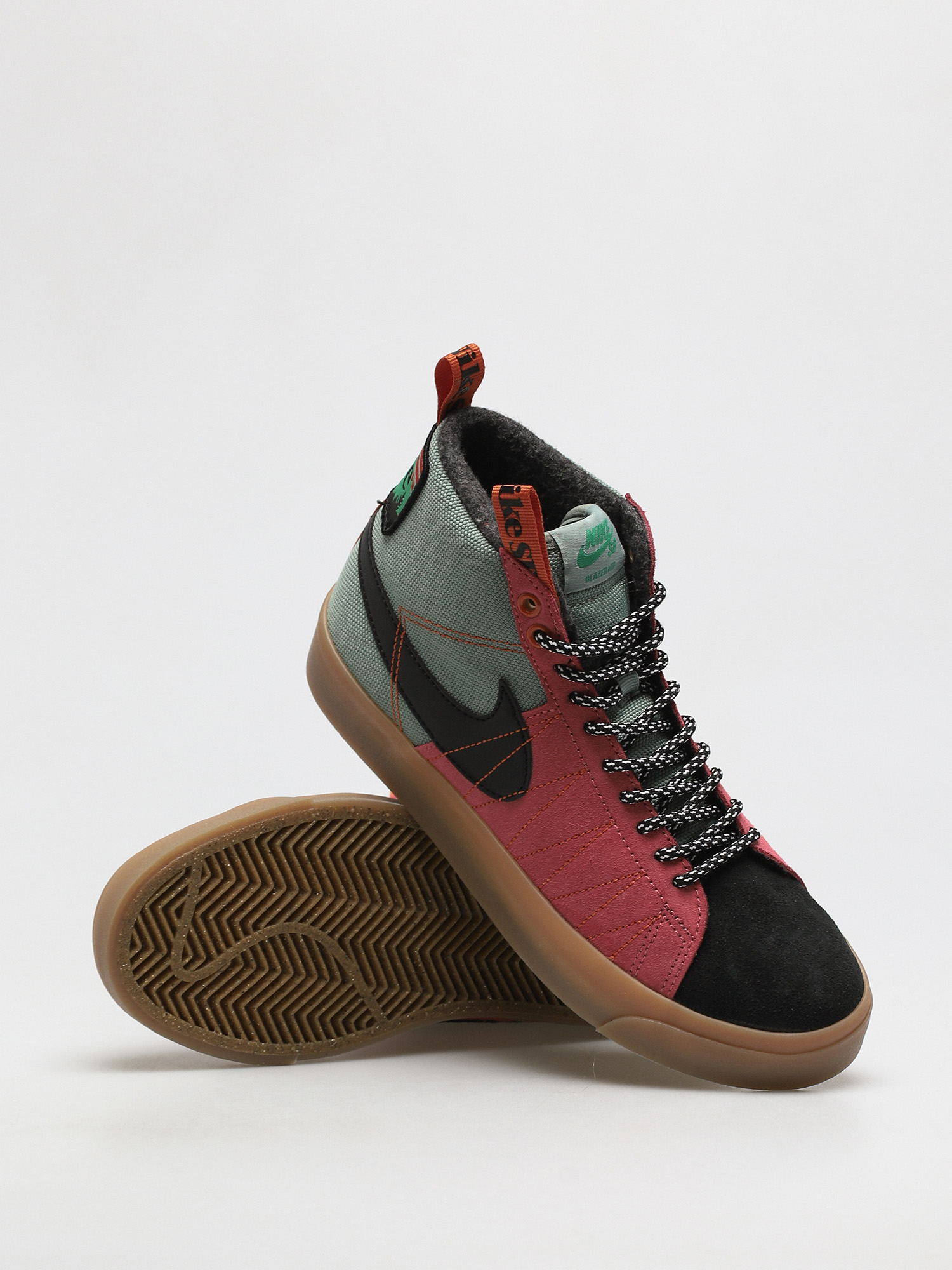 Buty Nike SB Zoom Blazer Mid Premium (jade smoke/black white sport spice)
