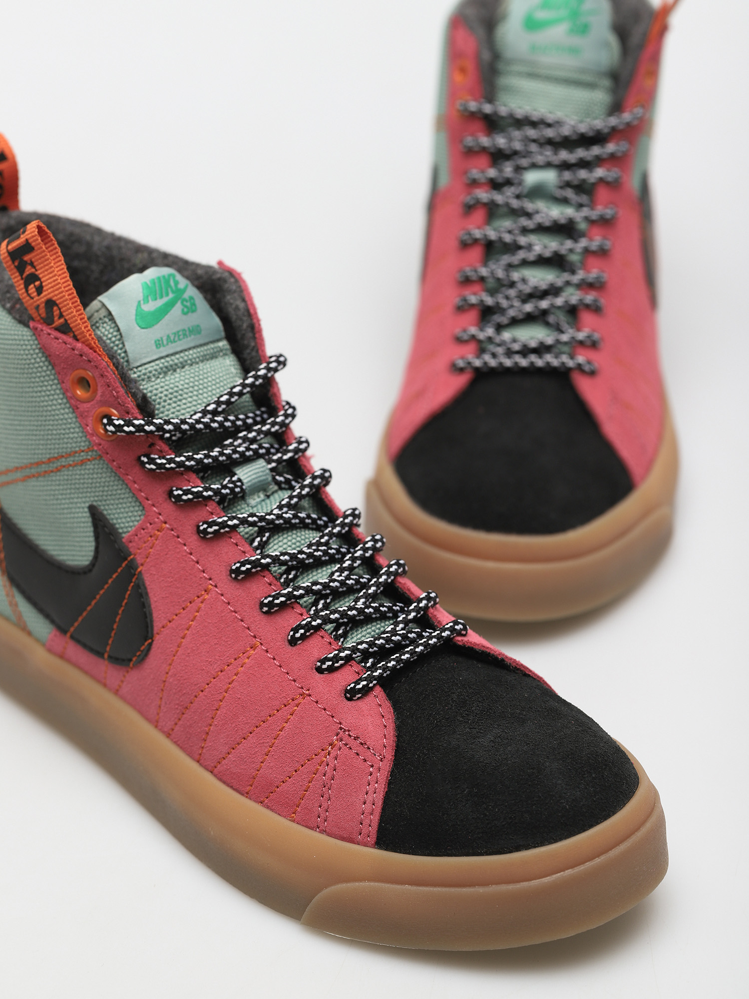 Buty Nike SB Zoom Blazer Mid Premium (jade smoke/black white sport spice)