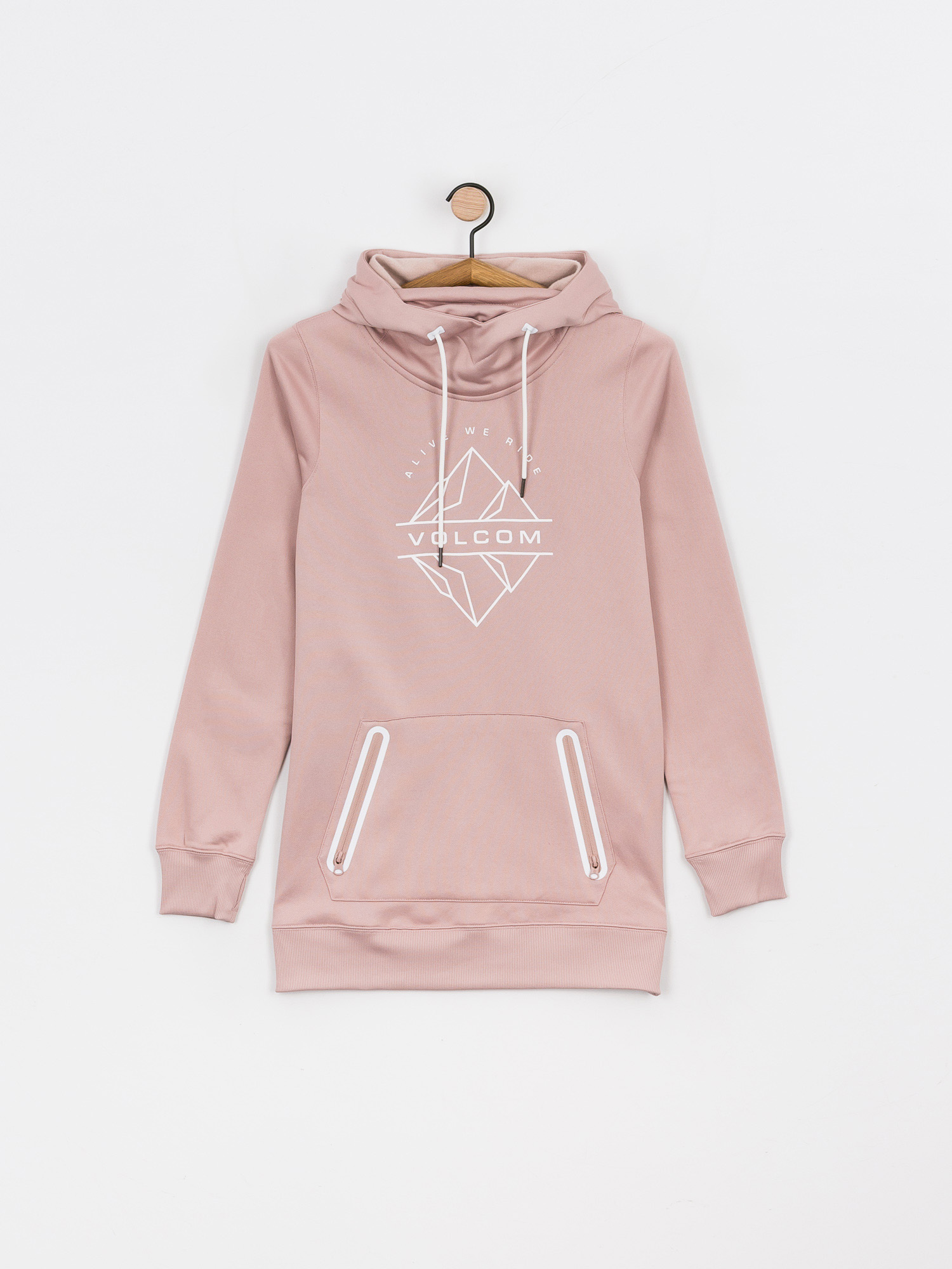 Bluza z kapturem Volcom Spring Shred HD Wmn (hazey pink)