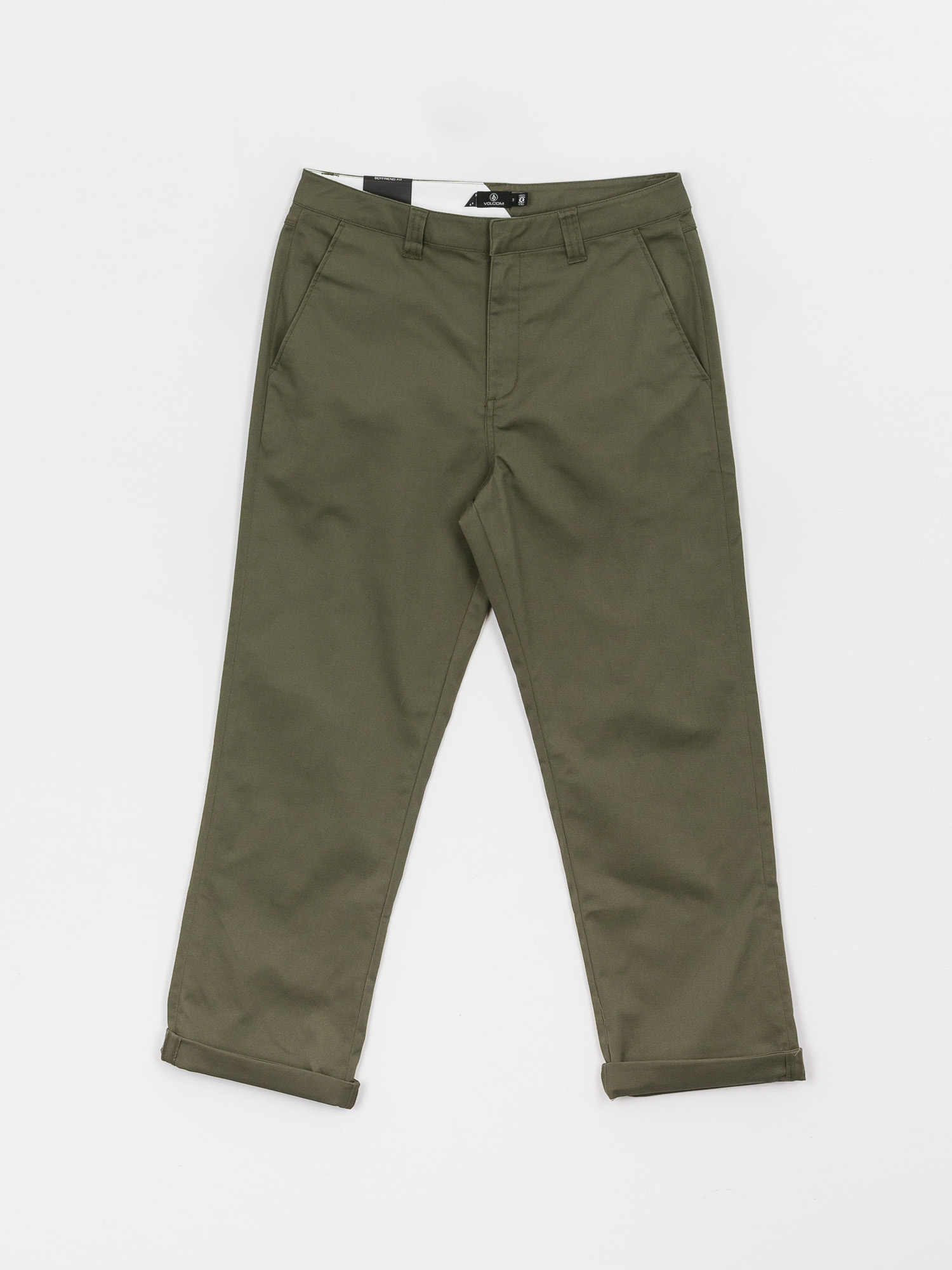 Spodnie Volcom Frochickie Boyfriend Wmn (army green combo)