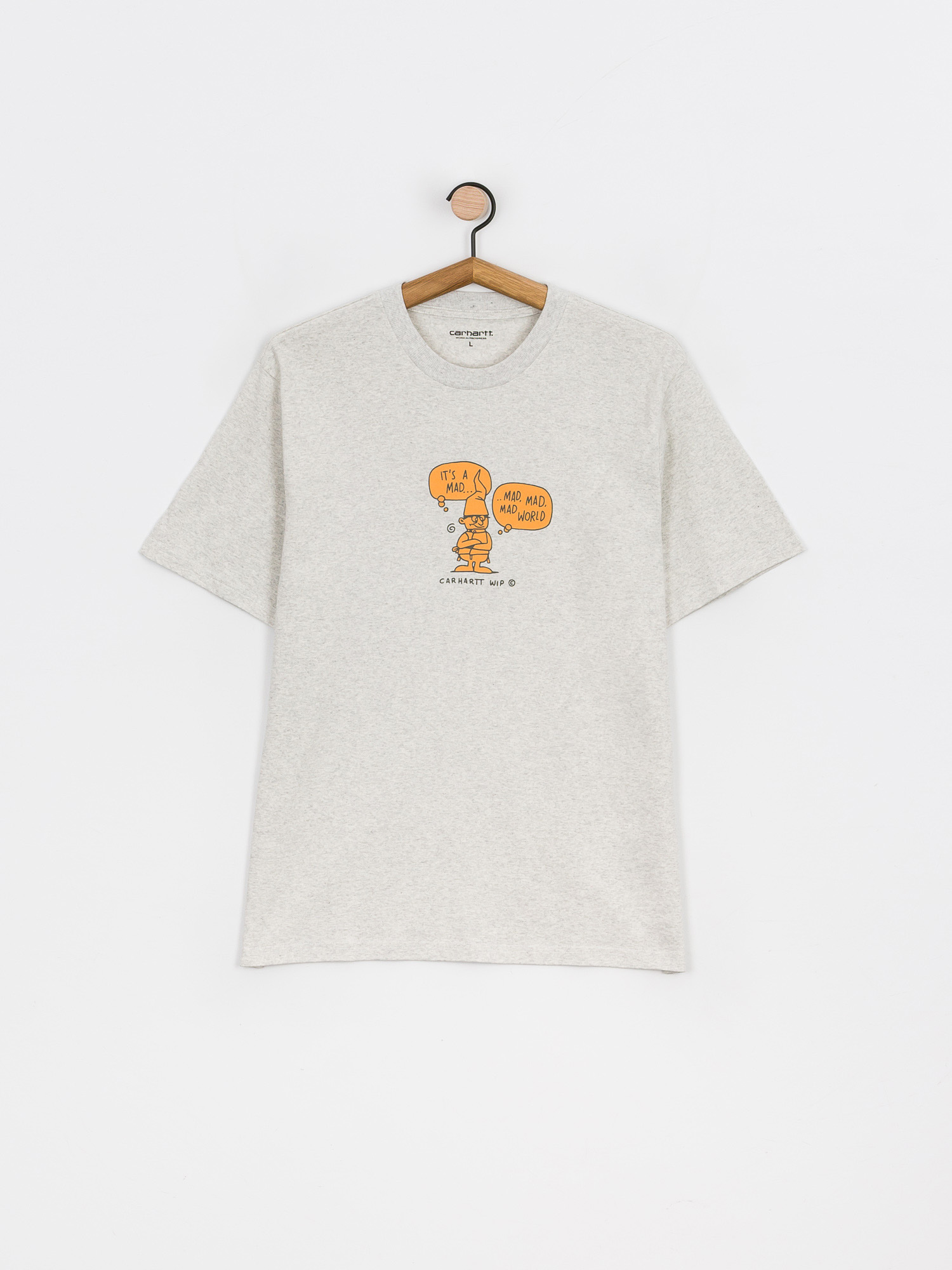 T-shirt Carhartt WIP Mad World (ash heather)