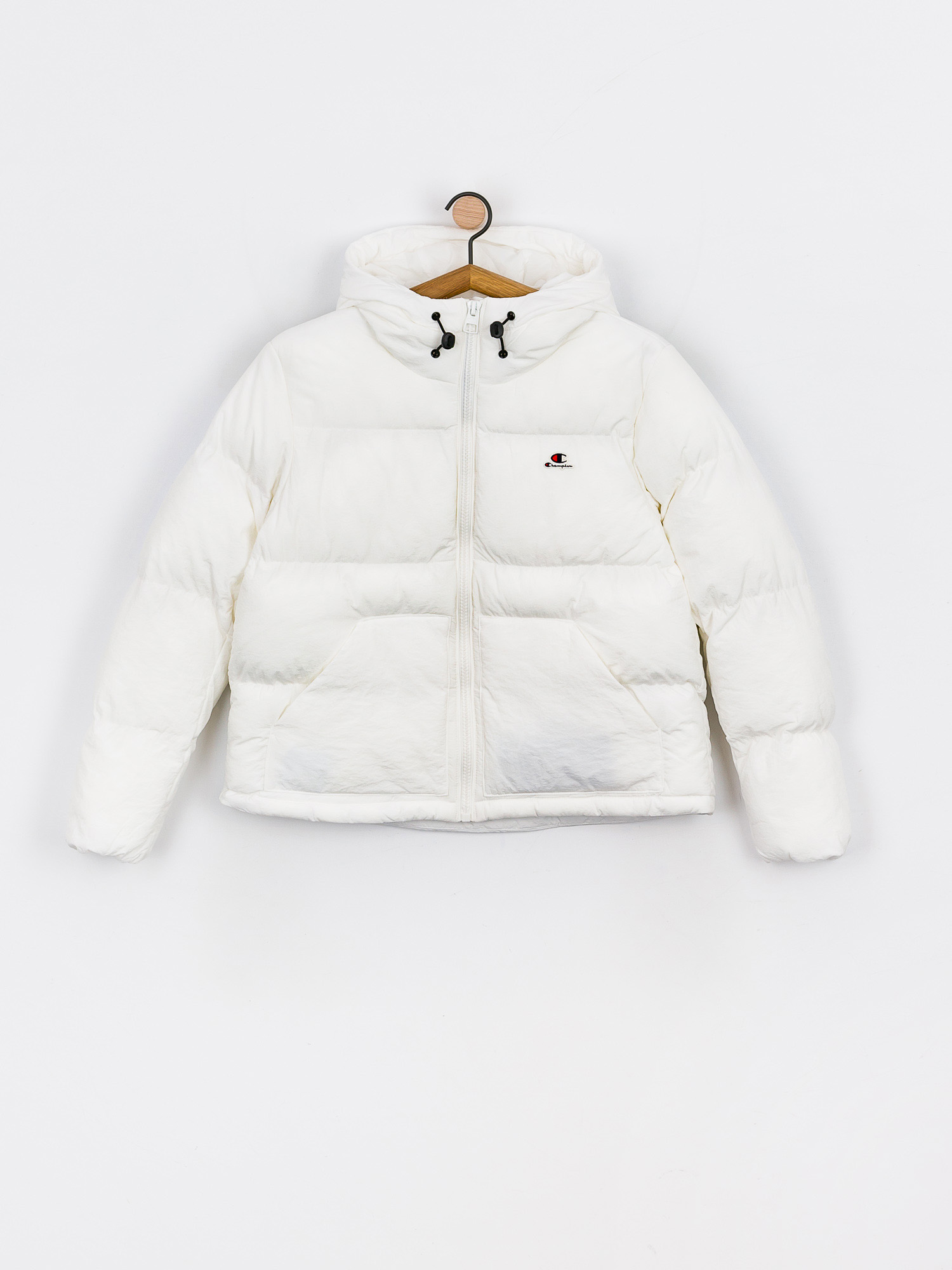 Kurtka Champion Hooded Jacket 114577 Wmn (wht)