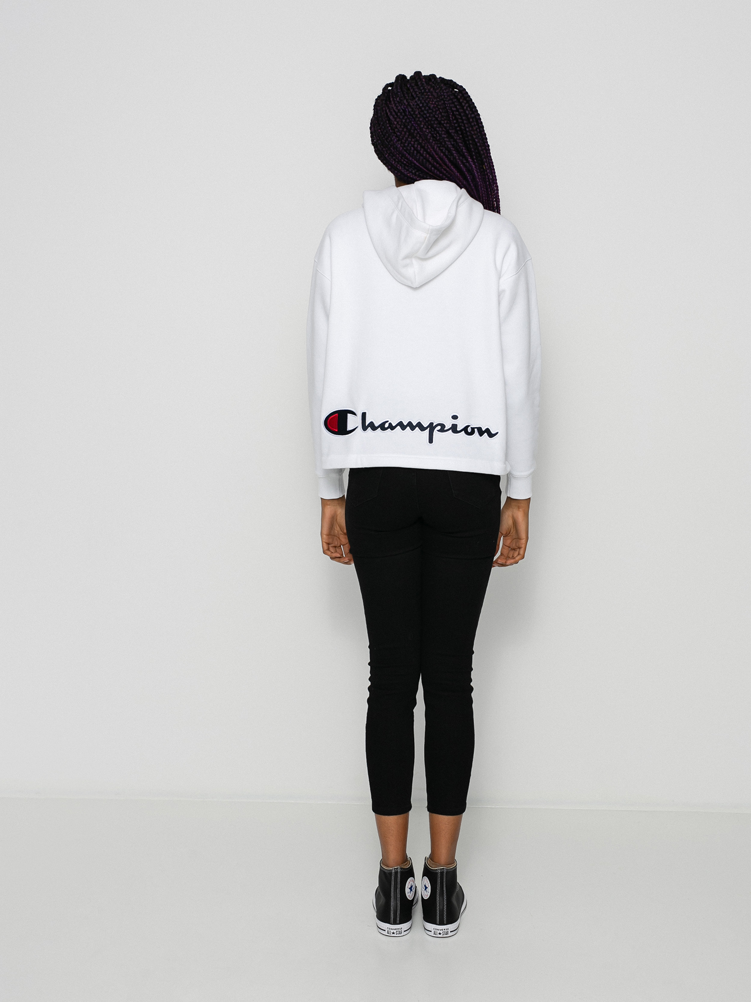 Bluza z kapturem Champion Sweatshirt HD 114463 Wmn (wht)