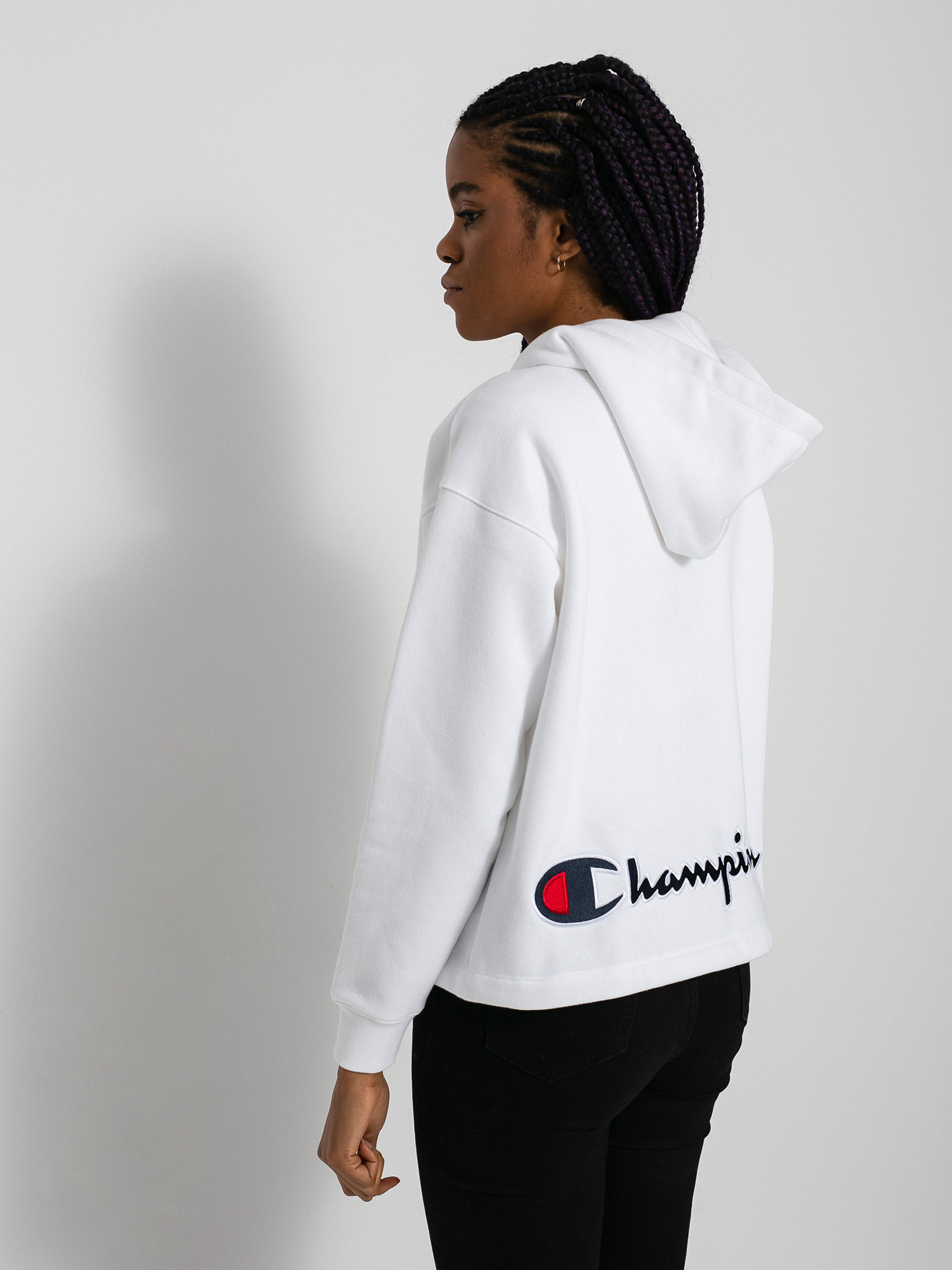 Bluza z kapturem Champion Sweatshirt HD 114463 Wmn (wht)