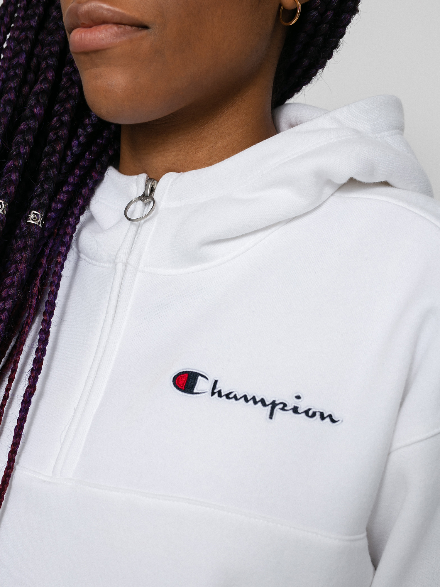 Bluza z kapturem Champion Sweatshirt HD 114463 Wmn (wht)