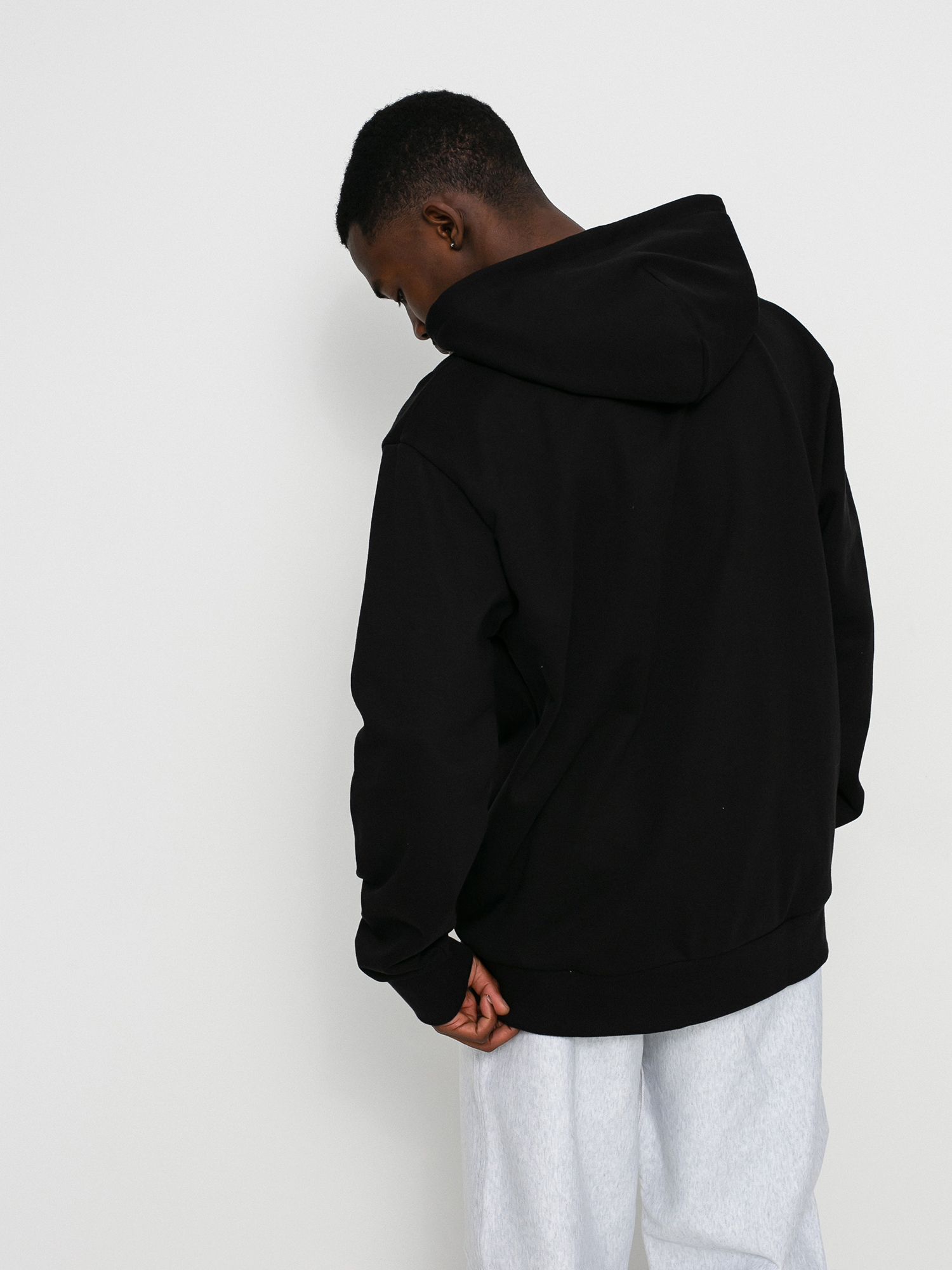 Bluza z kapturem Carhartt WIP Script Embroidery HD (black/white)