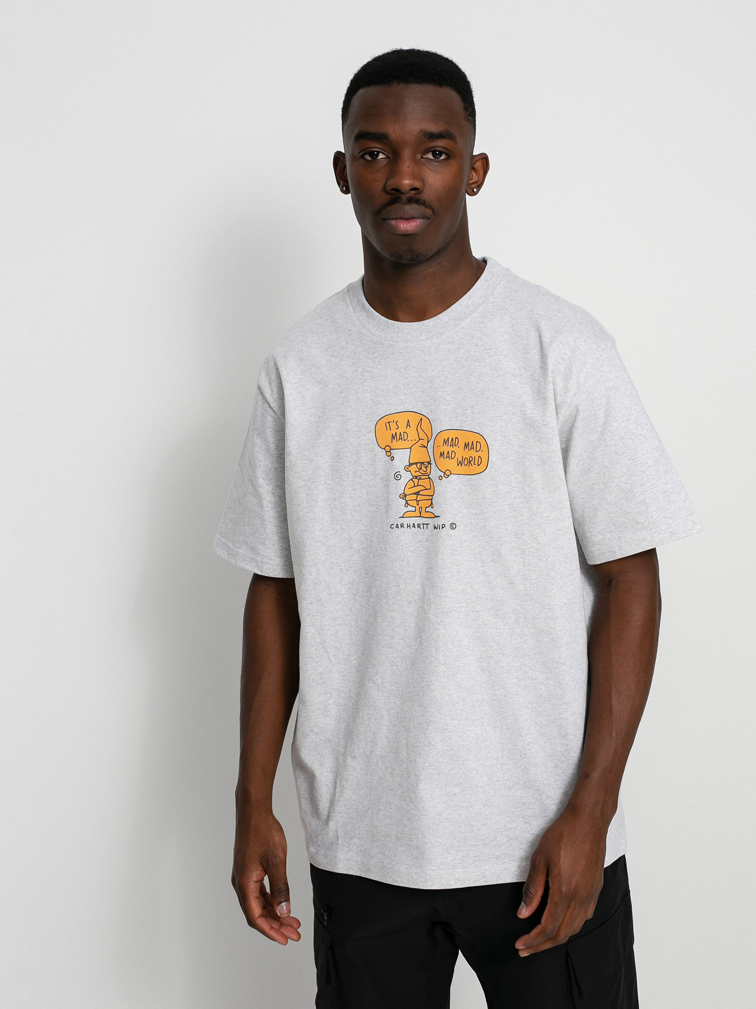 T-shirt Carhartt WIP Mad World (ash heather)