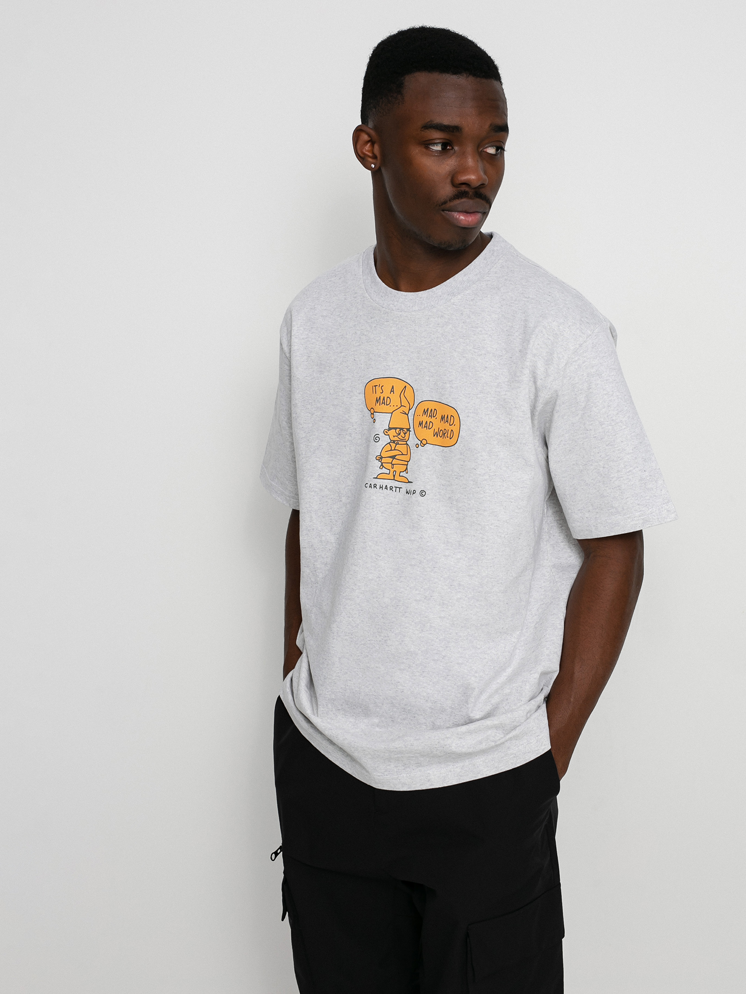 T-shirt Carhartt WIP Mad World (ash heather)