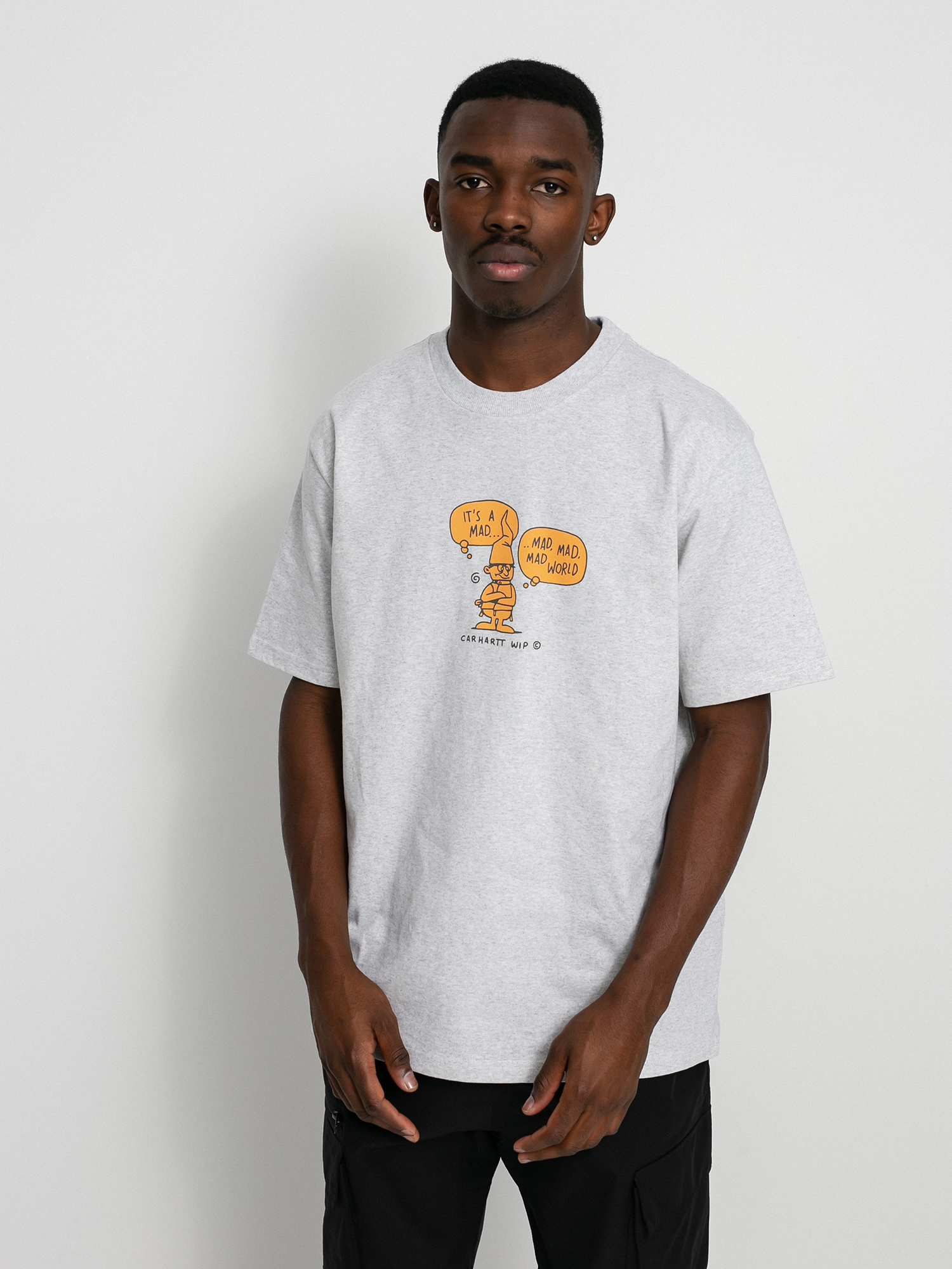 T-shirt Carhartt WIP Mad World (ash heather)