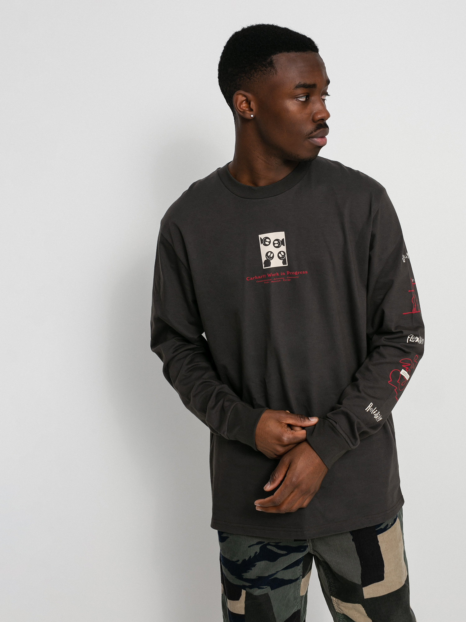 Longsleeve Carhartt WIP Dome (stormcloud)
