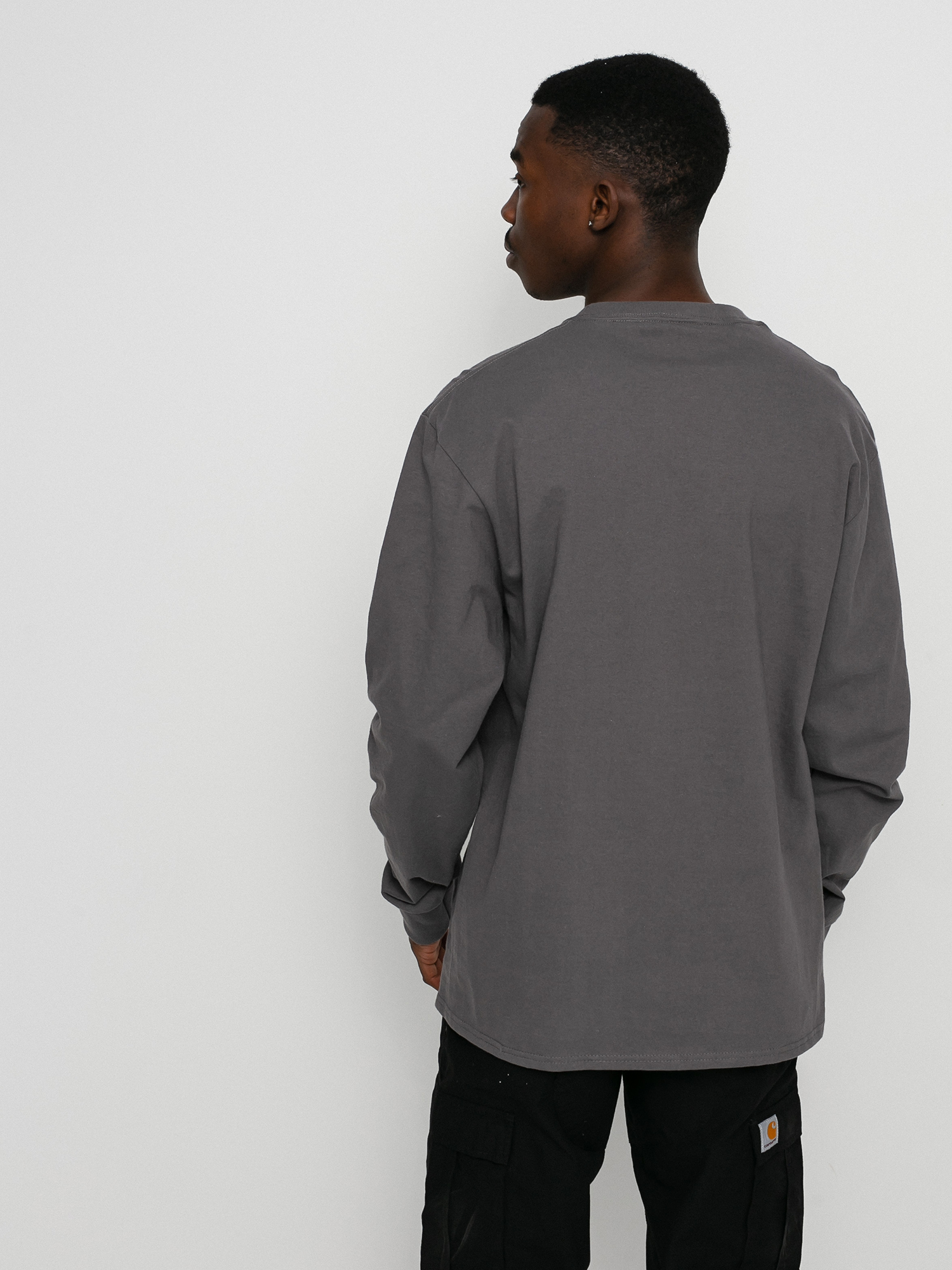 Longsleeve HUF Quake Logo (charcoal)