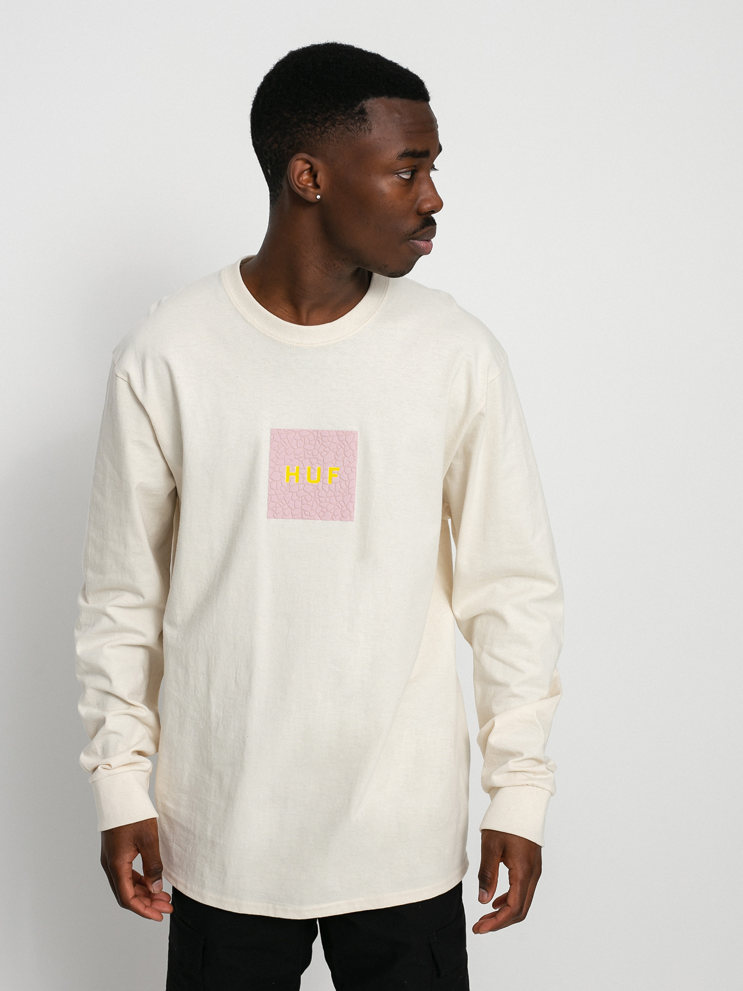 Longsleeve HUF Quake Logo (natural)