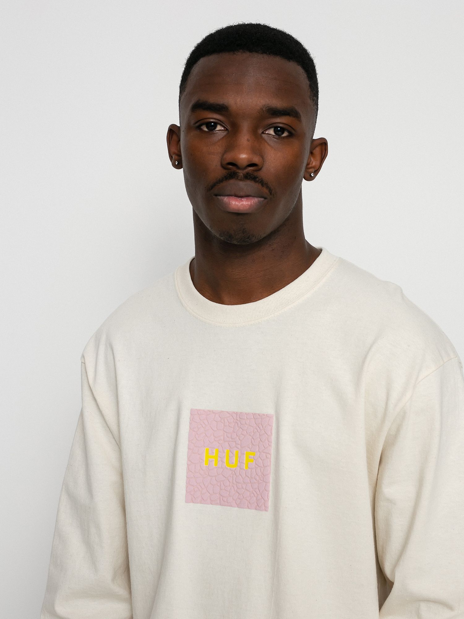Longsleeve HUF Quake Logo (natural)
