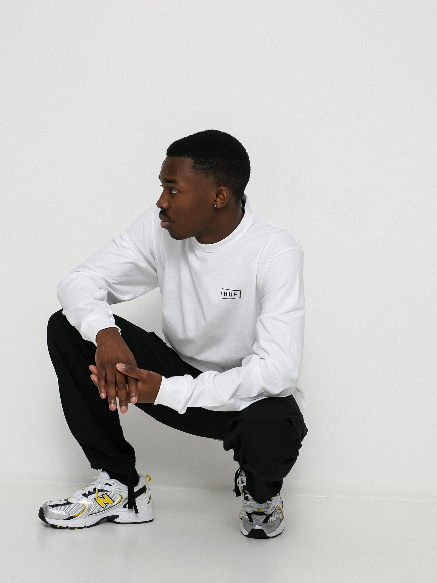 Longsleeve HUF Lightning Rose (white)