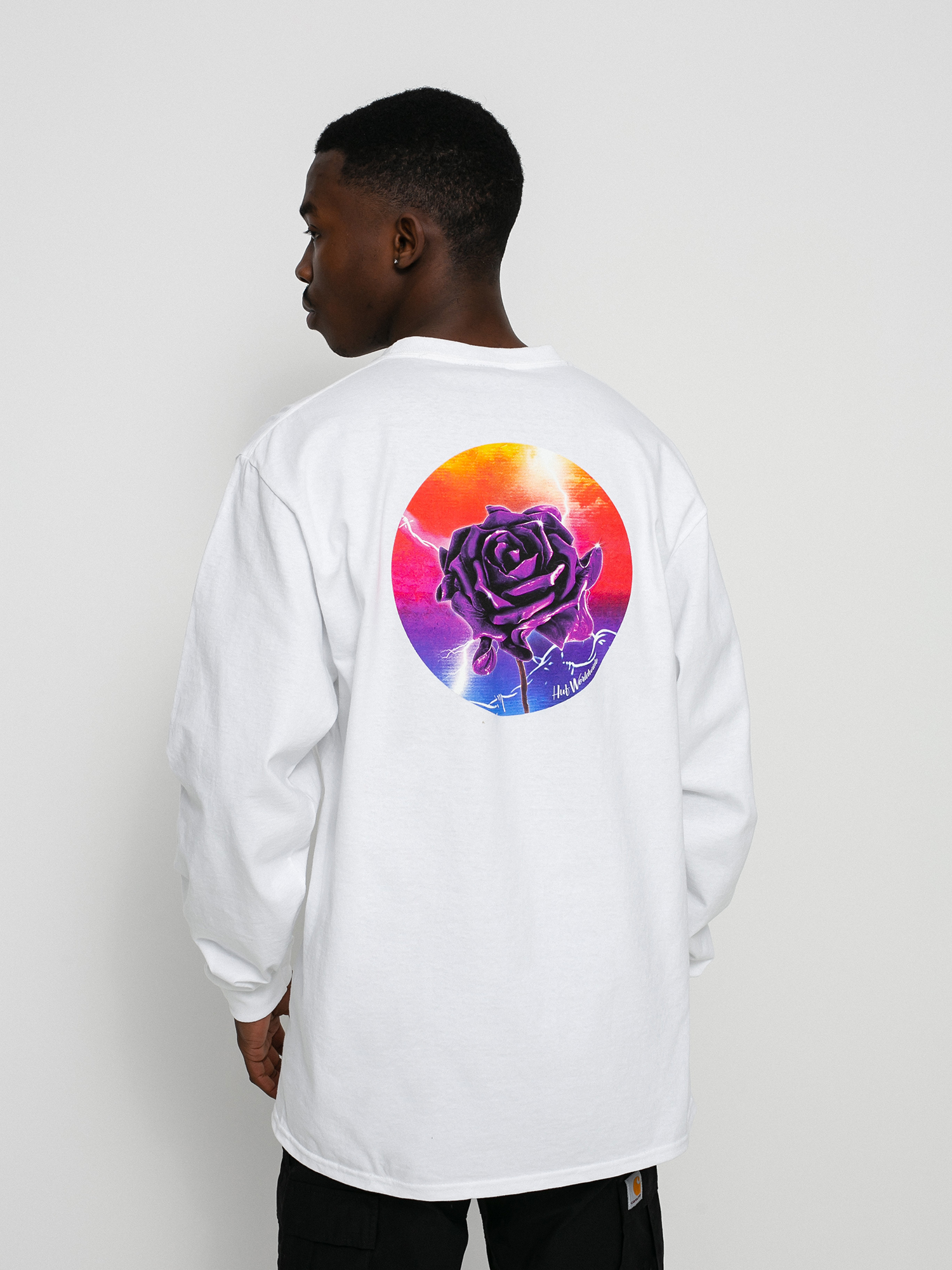Longsleeve HUF Lightning Rose (white)