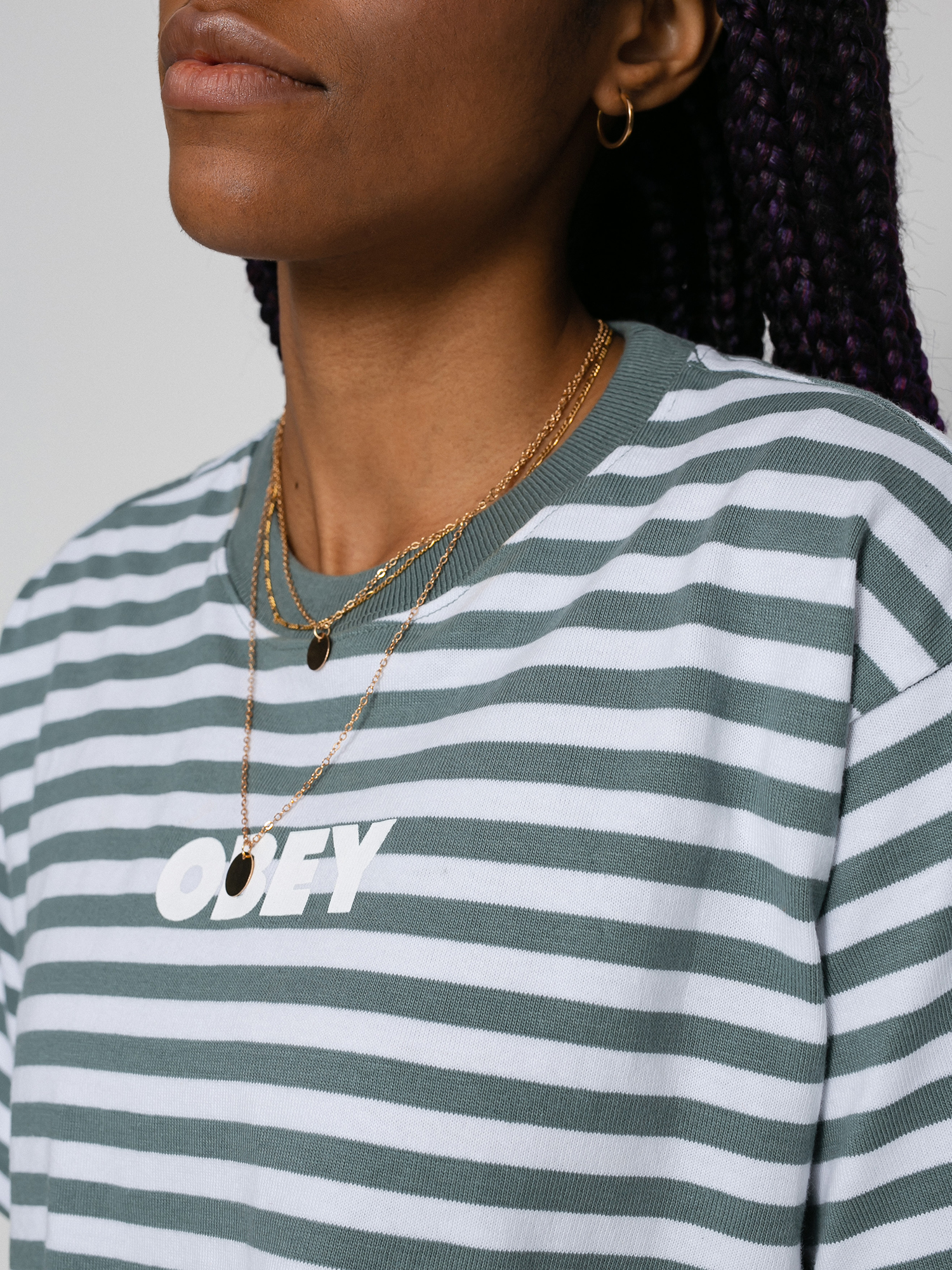 T-shirt OBEY Brody Wmn (leaf multi)