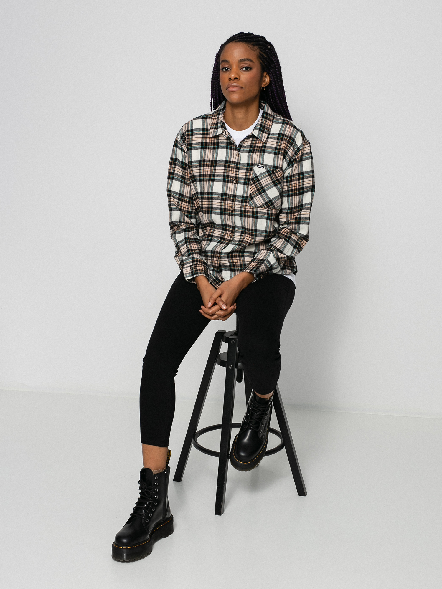 Koszula Volcom Plaid To Meet U Wmn (mushroom)