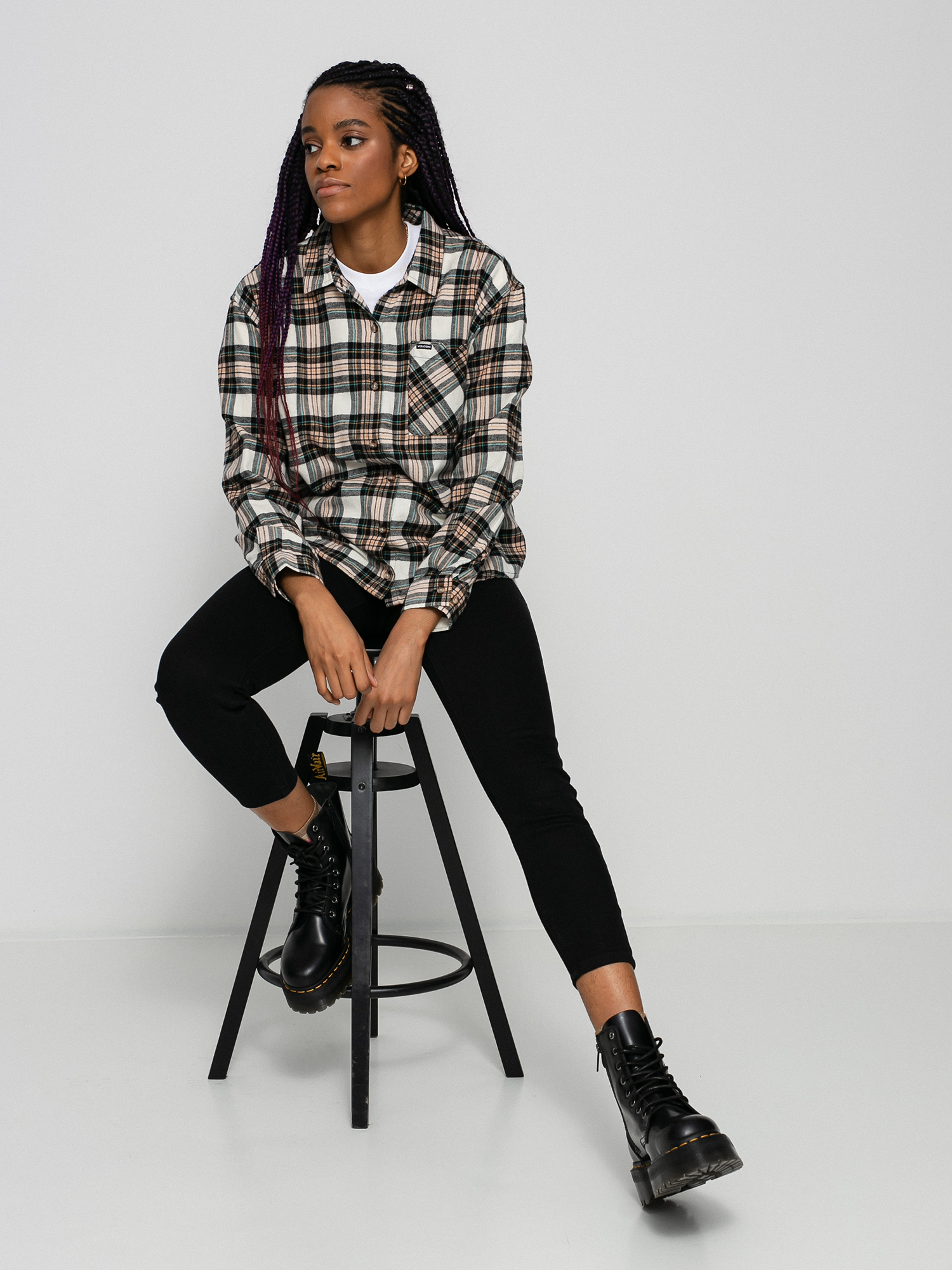 Koszula Volcom Plaid To Meet U Wmn (mushroom)