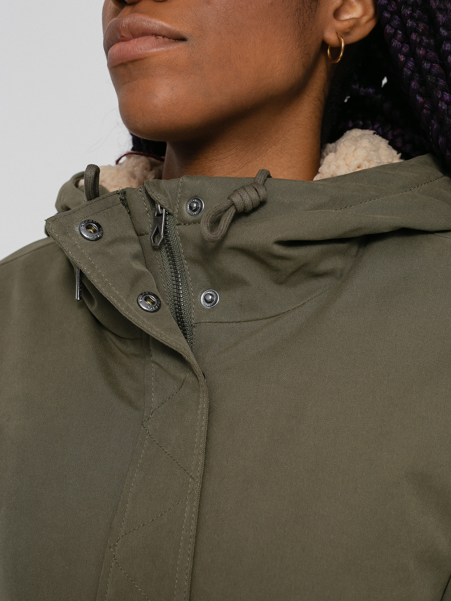 Kurtka Volcom Less Is More 5K Parka Wmn (army green combo)