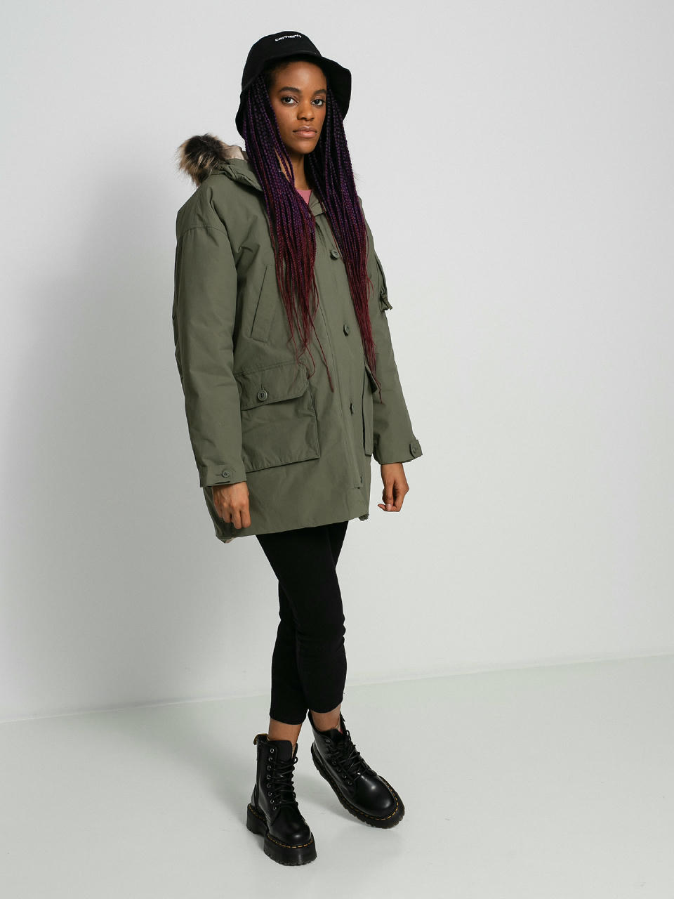 Kurtka Volcom Warmer N Over 5K Parka Wmn (army green combo)