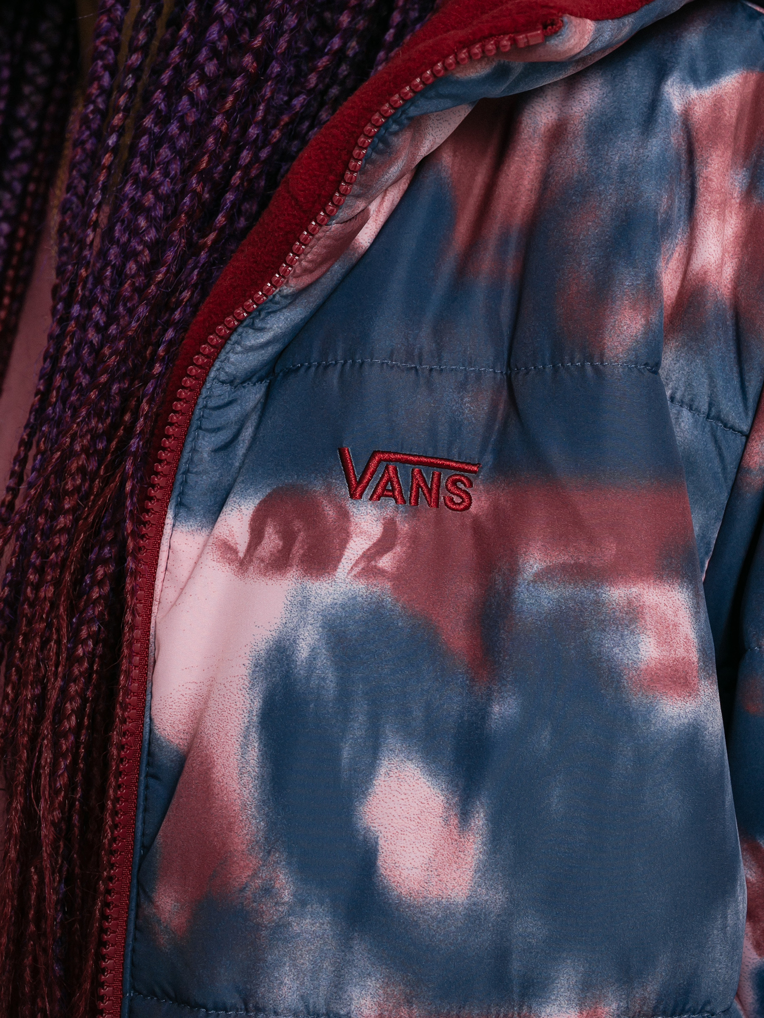 Kurtka Vans Litty Reversible Puffer MTE Wmn (pomegranate)