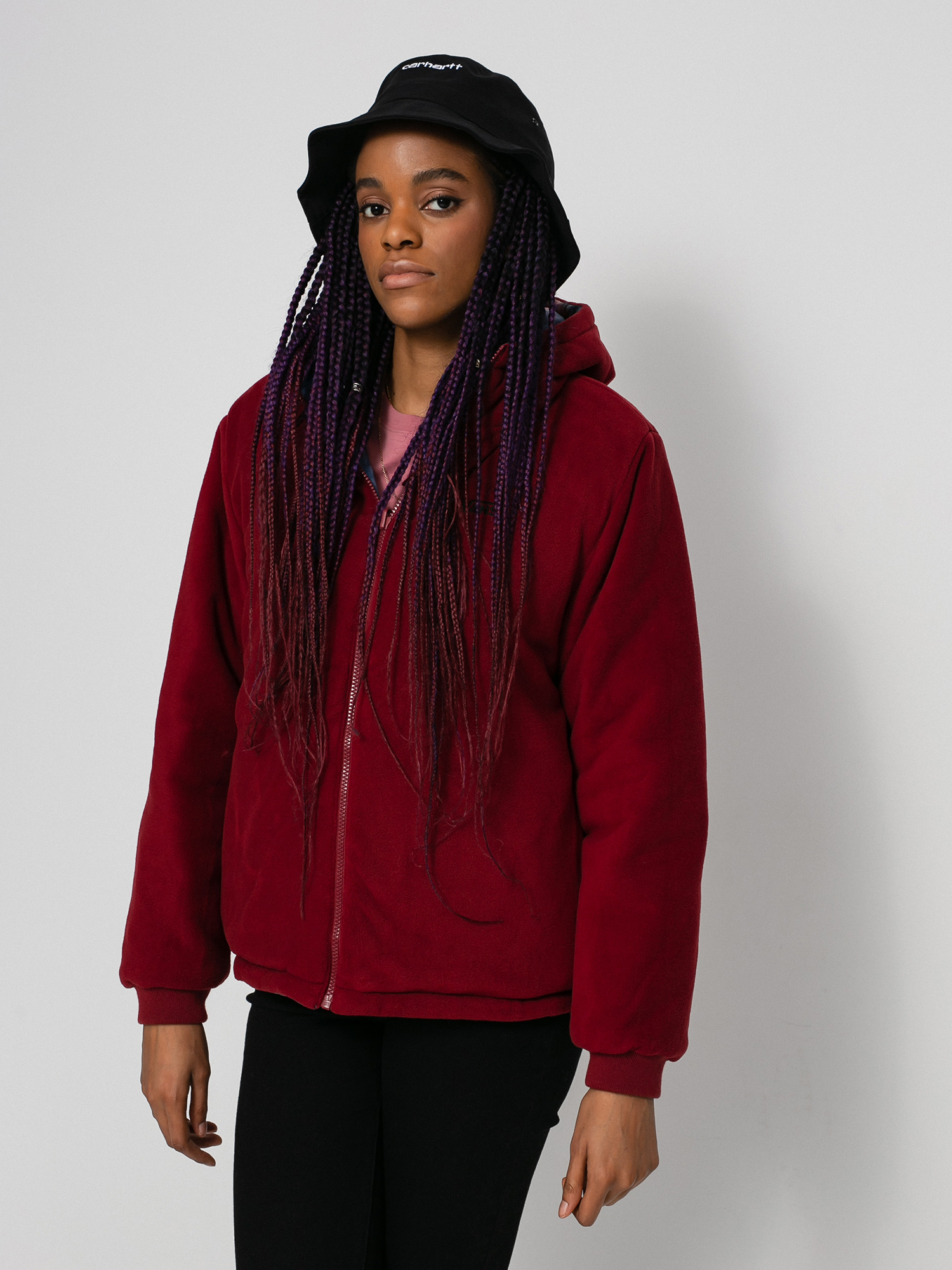 Kurtka Vans Litty Reversible Puffer MTE Wmn (pomegranate)
