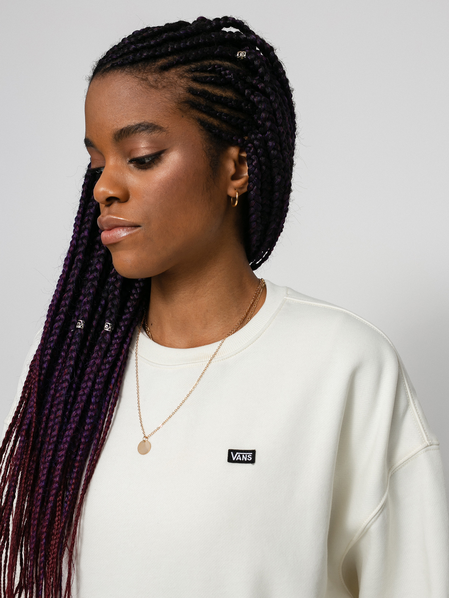 Bluza Vans Skate Versa Crew Wmn (marshmallow)
