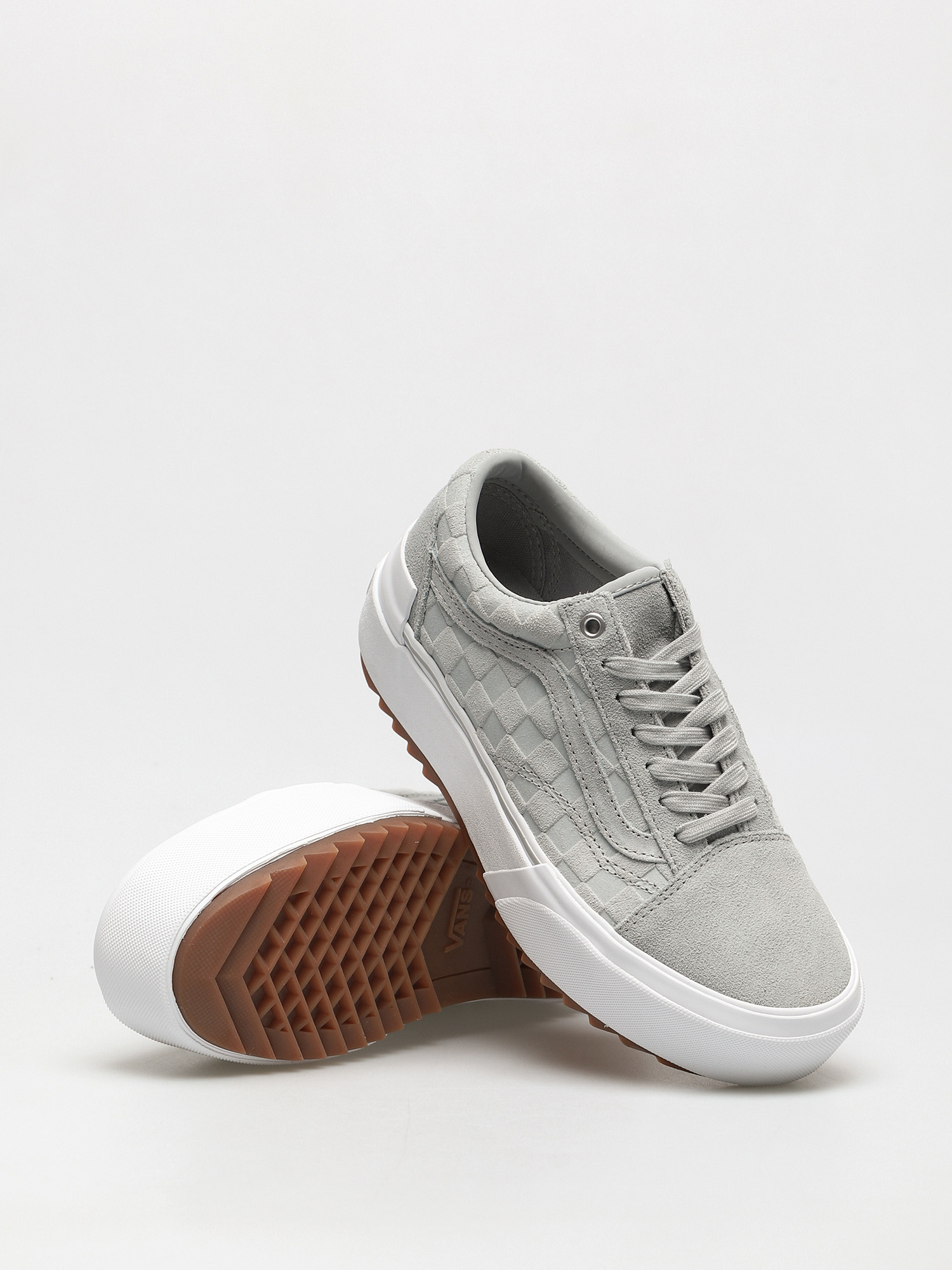 Buty Vans Old Skool Stacked (emboss check/high rise/true white)