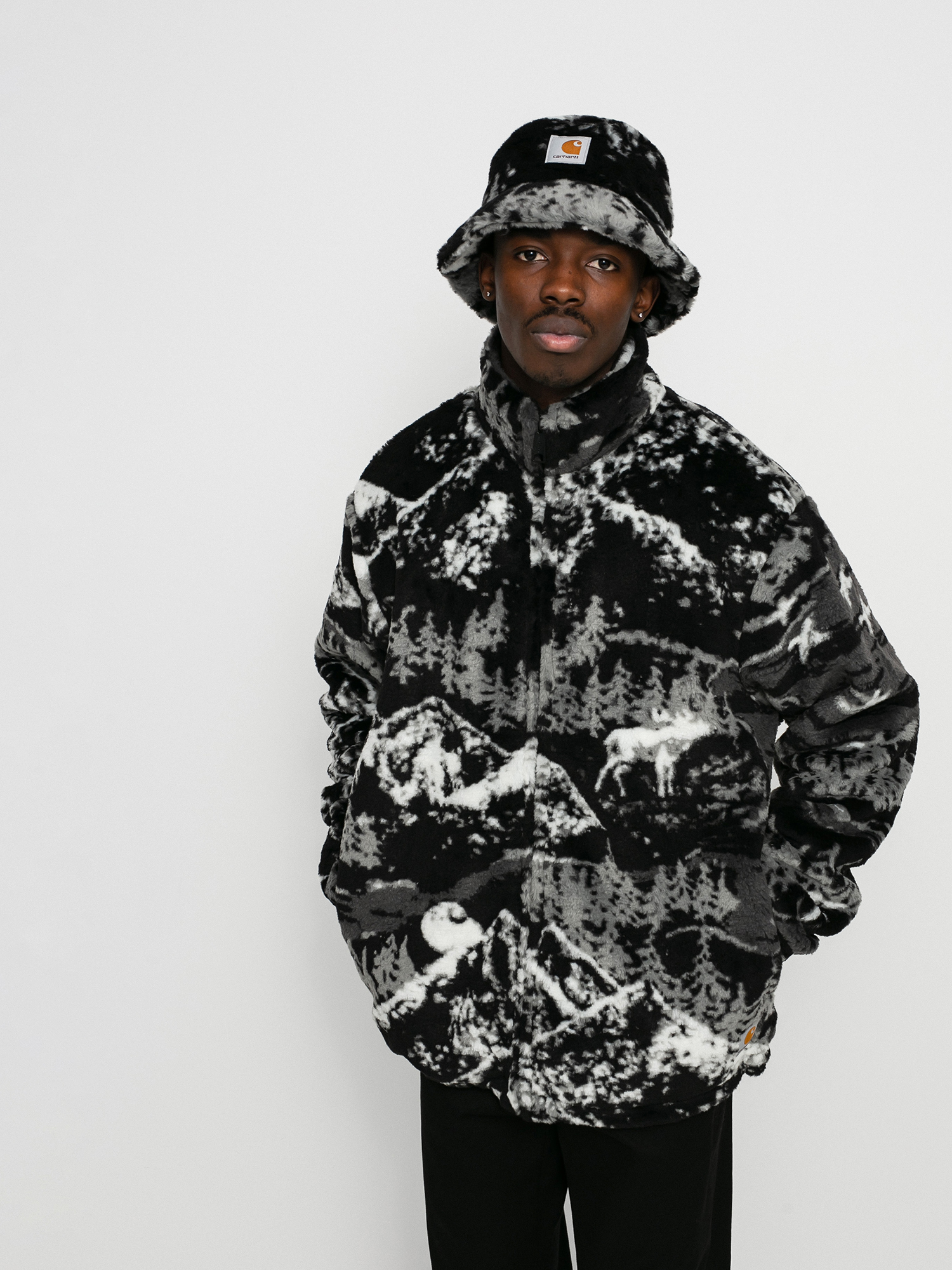 Kurtka Carhartt WIP High Plains Liner (high plains jacquard black)