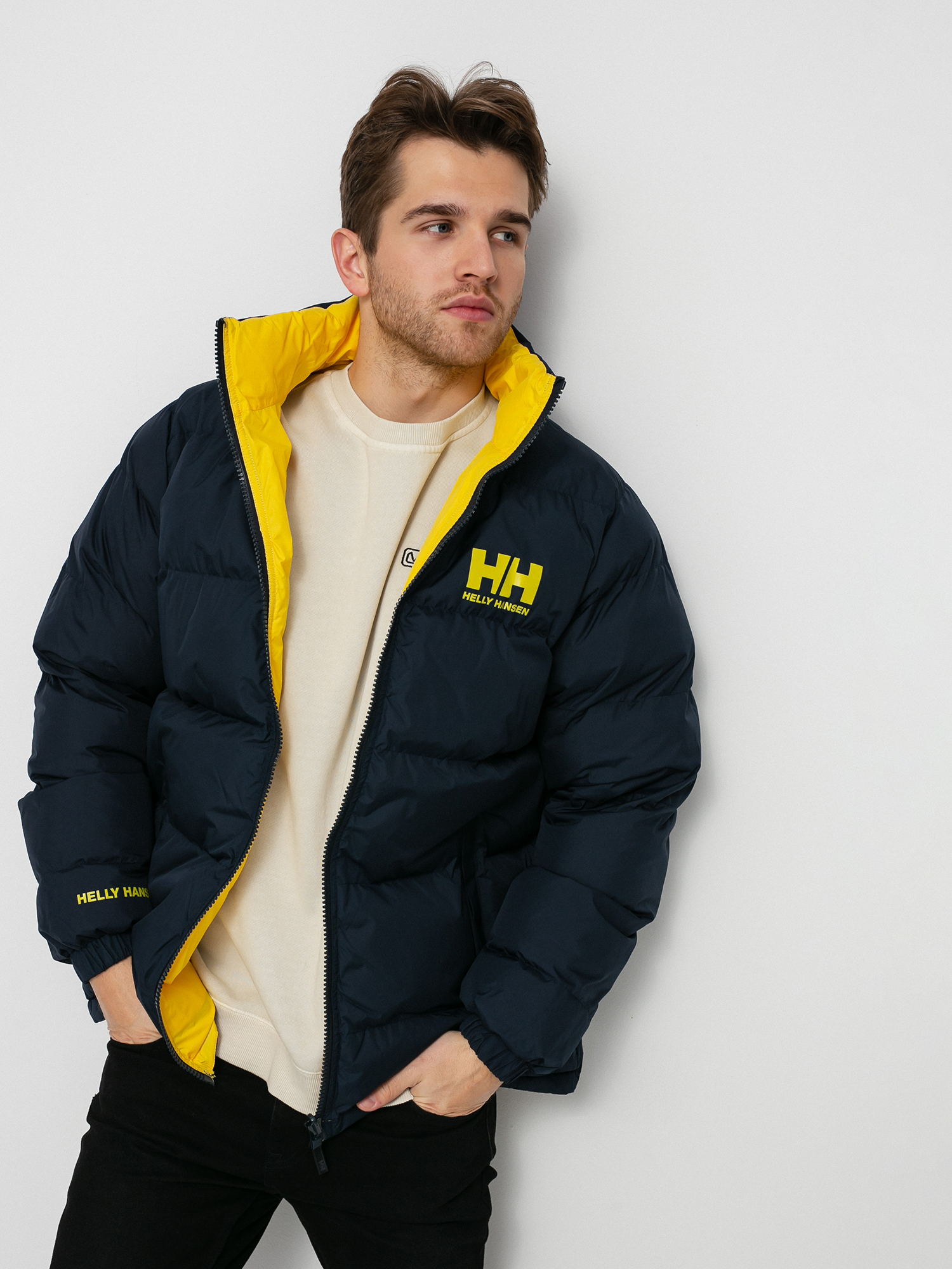 Navy Helly Hansen Yellow Puffer Jacket Helly Hansen X SWEET SKTBS