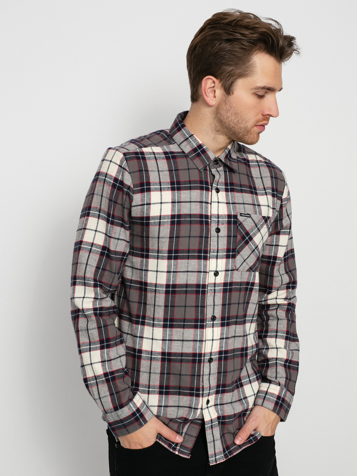 Koszula Volcom Caden Plaid (bleached sand)