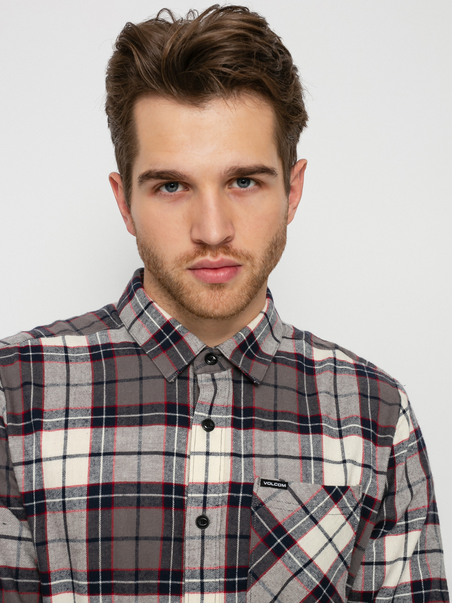 Koszula Volcom Caden Plaid (bleached sand)