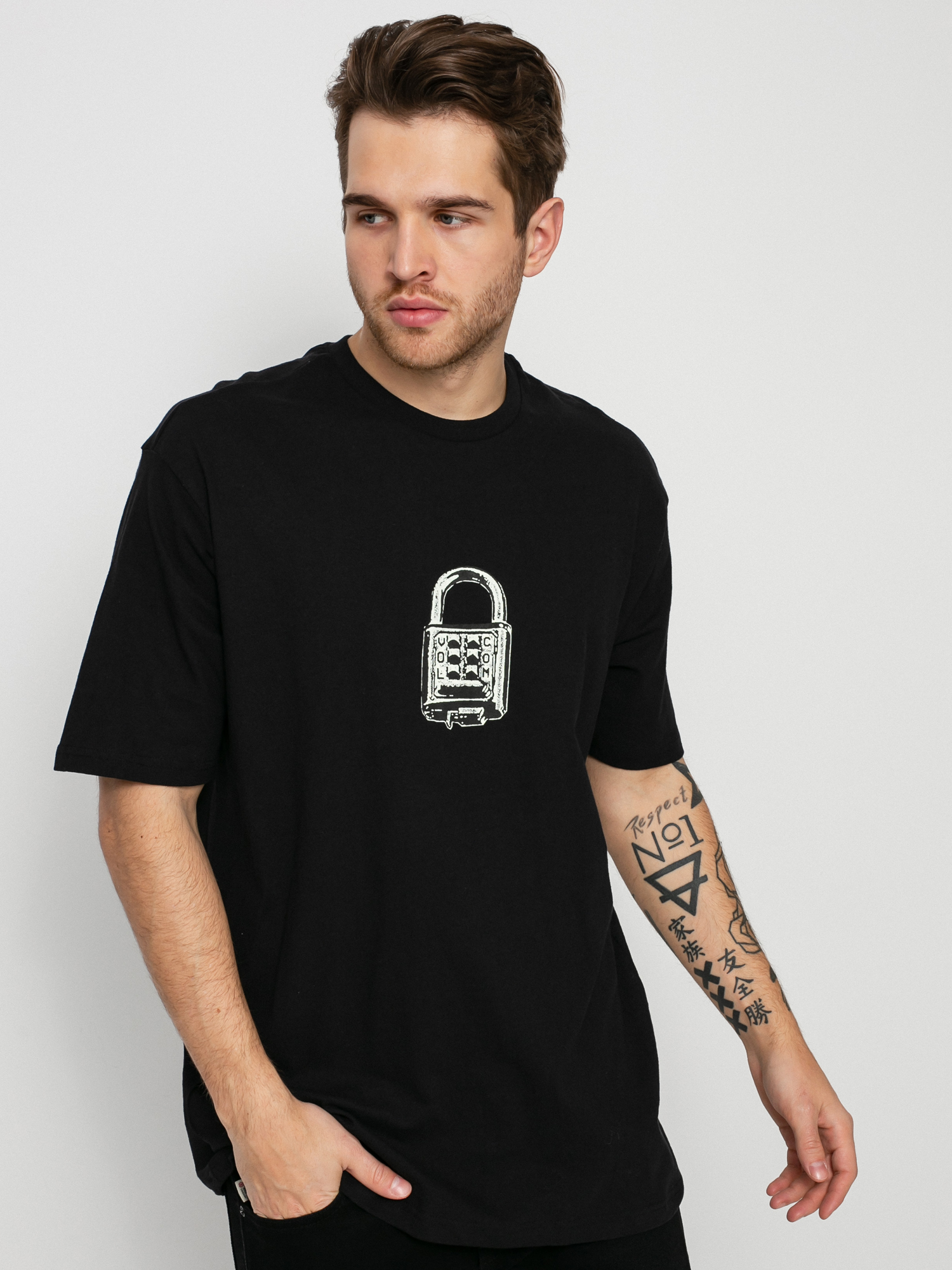 T-shirt Volcom Codecracker Lse (black)