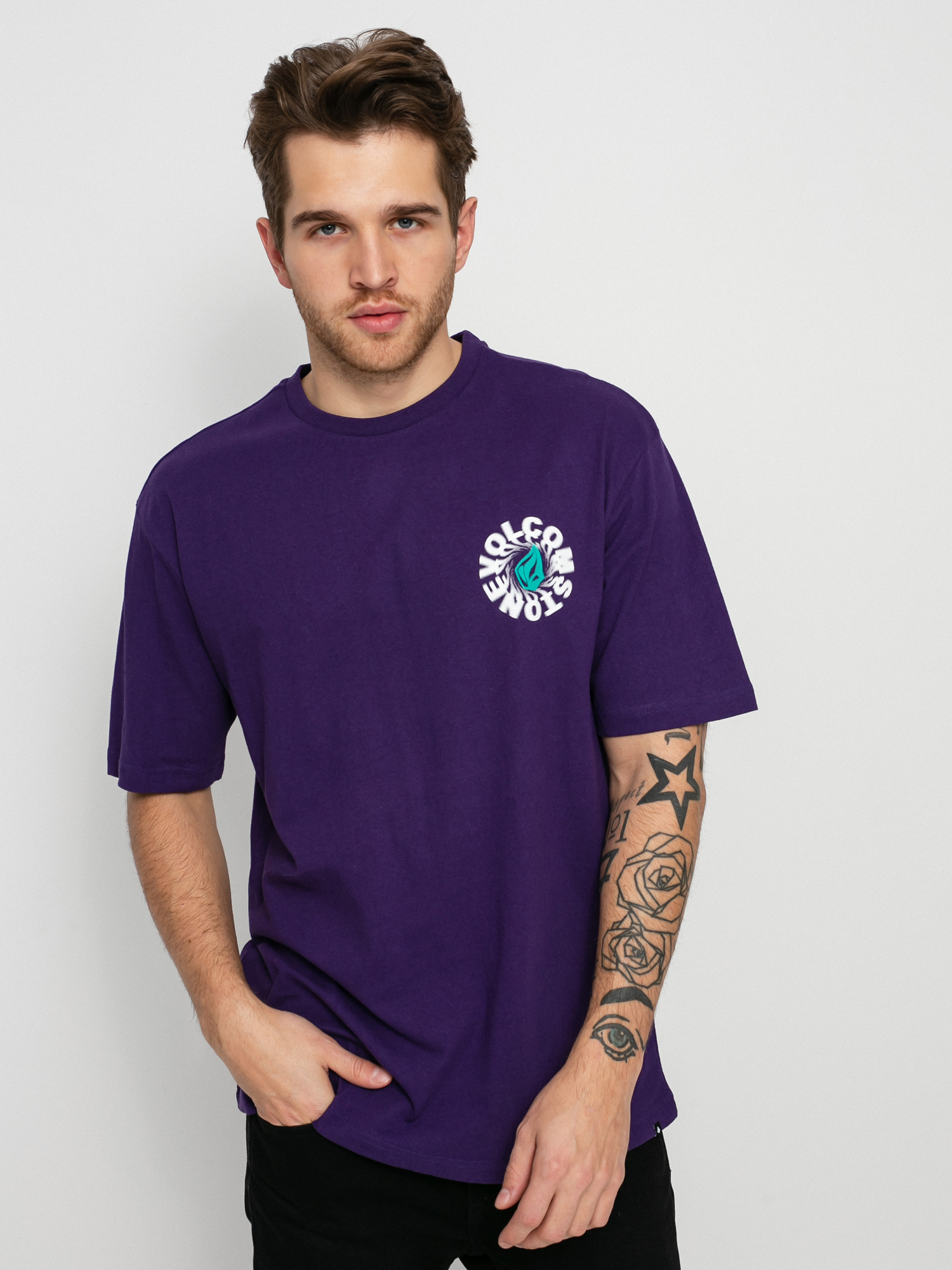 T-shirt Volcom Nausea Lse (violet indigo)
