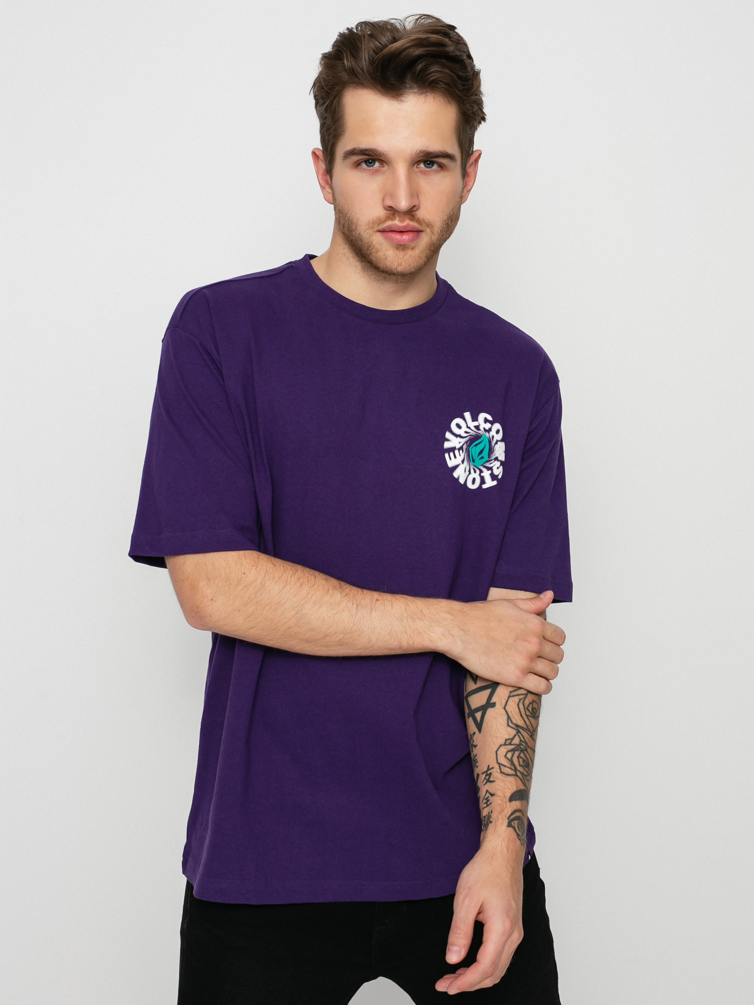 T-shirt Volcom Nausea Lse (violet indigo)