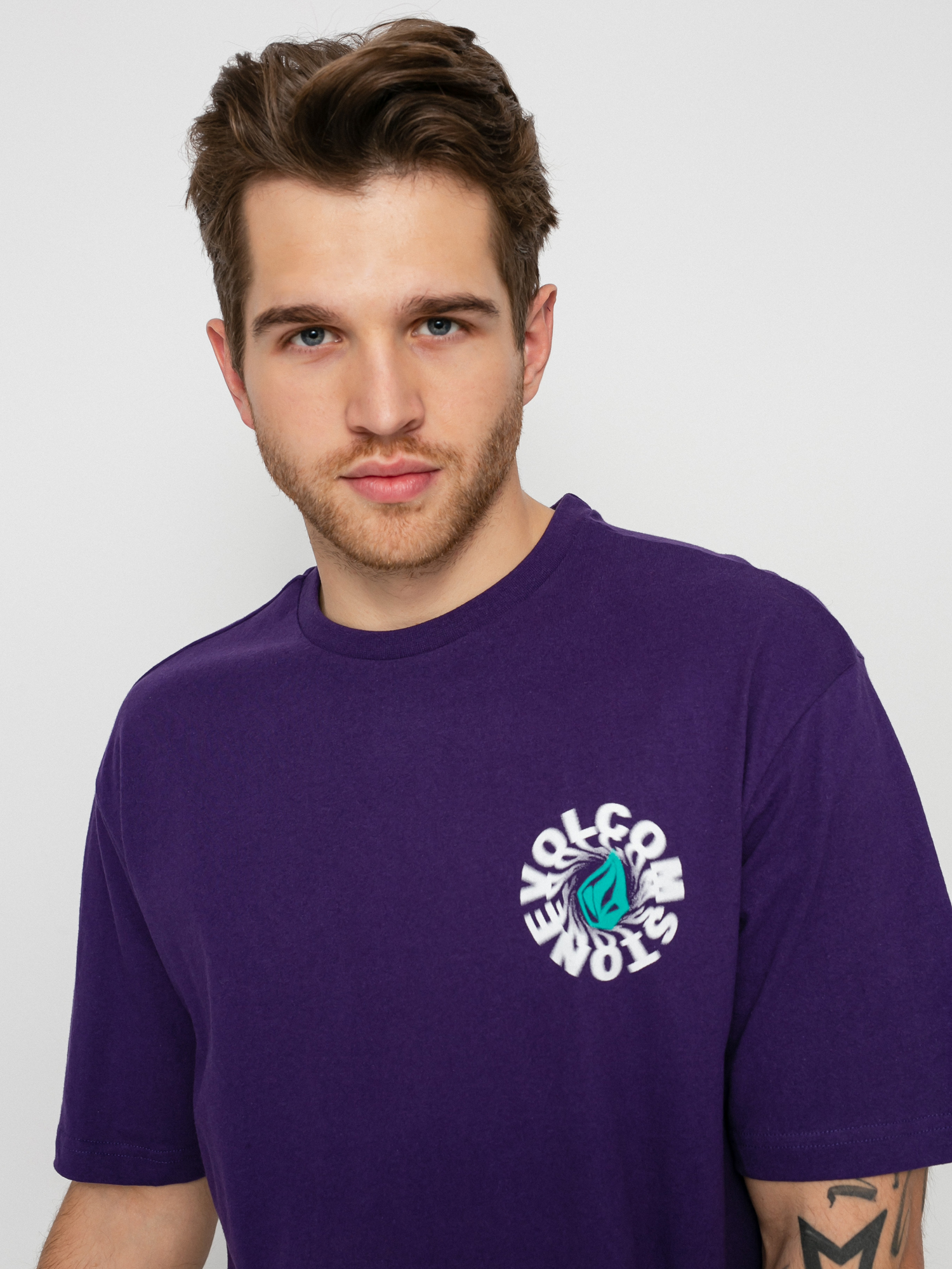 T-shirt Volcom Nausea Lse (violet indigo)