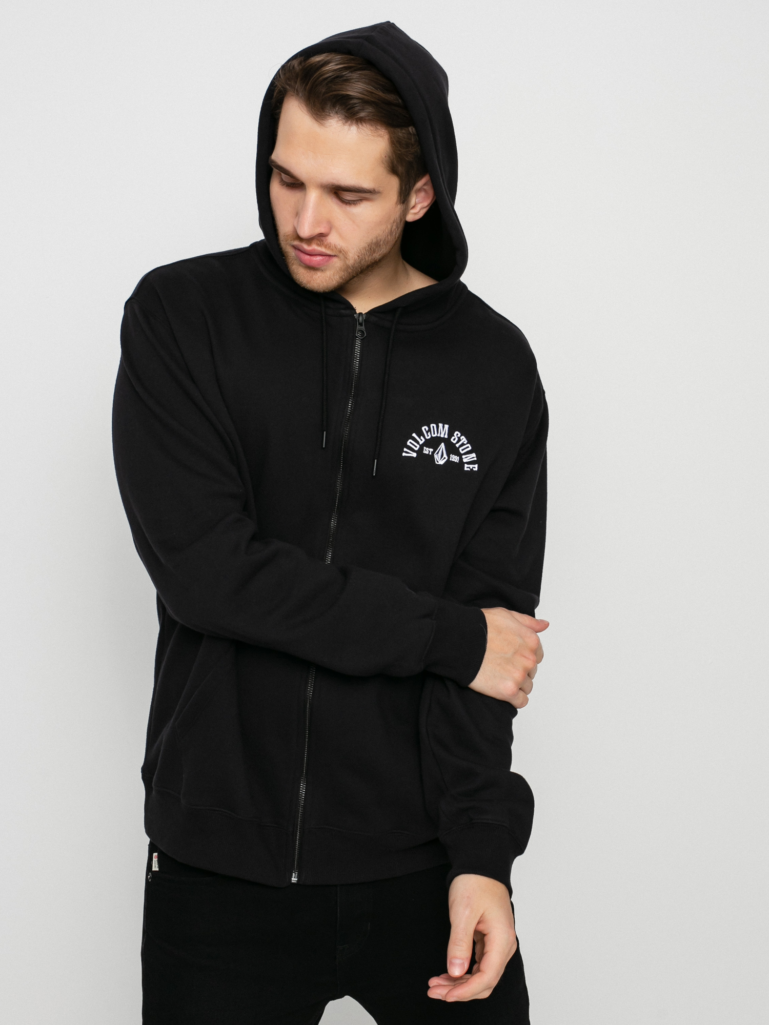 Bluza Volcom Extends Zip (black)