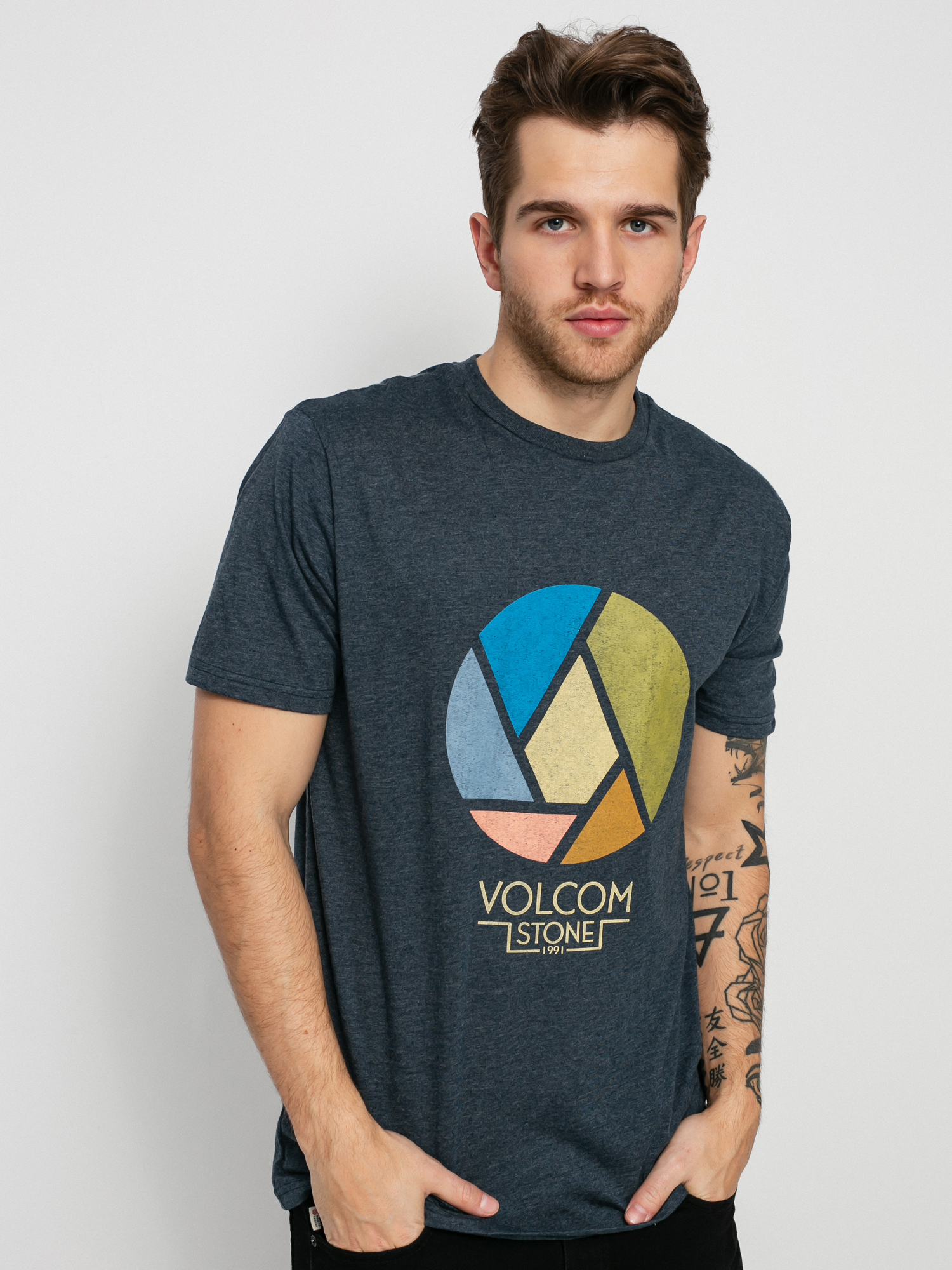 T-shirt Volcom Splicer Hth (navy)