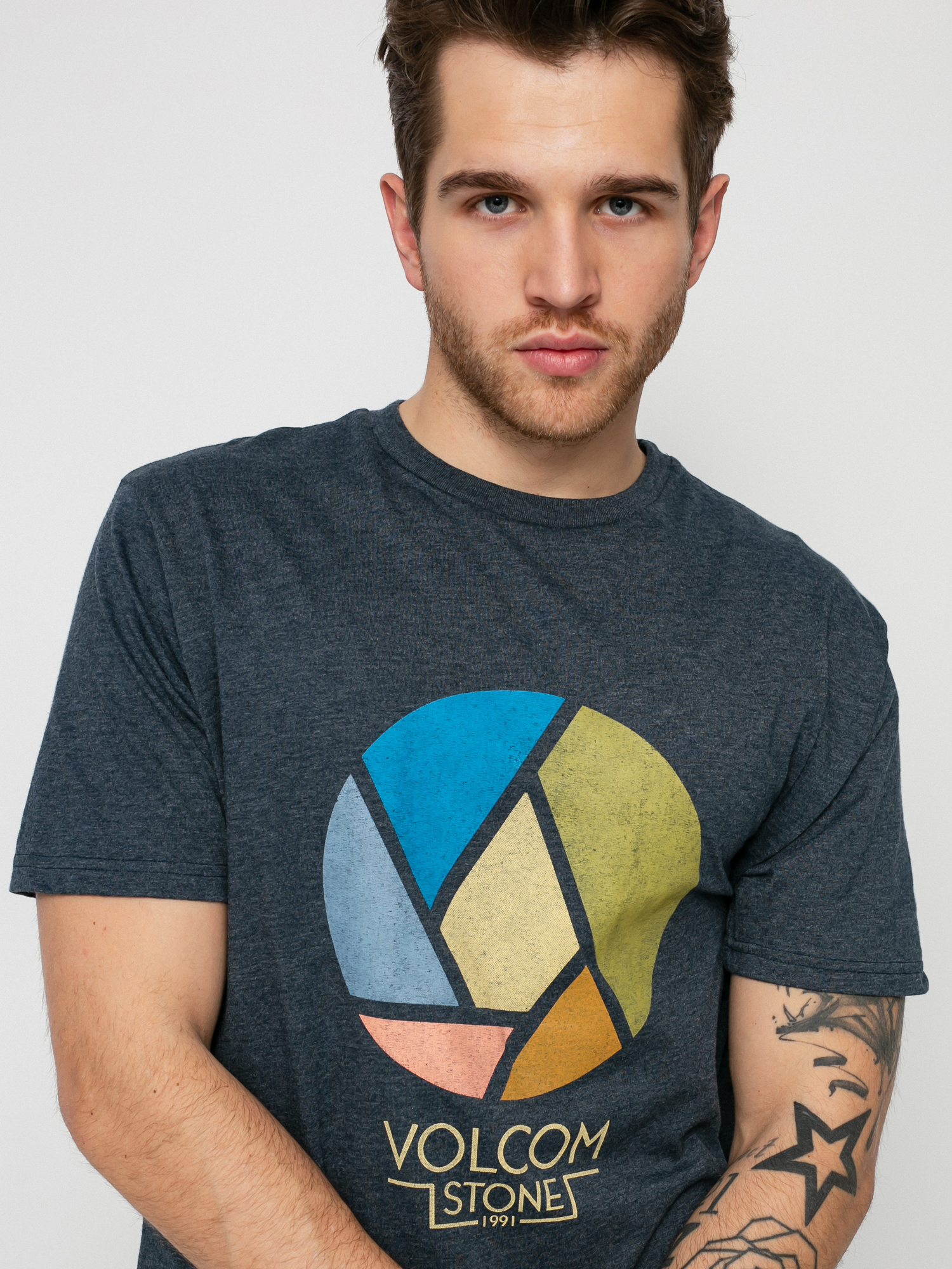 T-shirt Volcom Splicer Hth (navy)