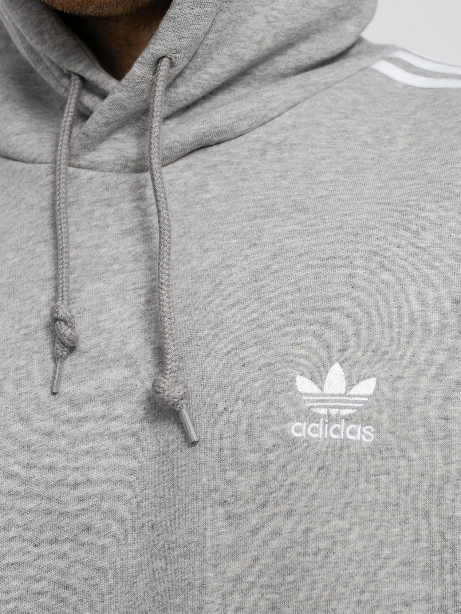 Bluza z kapturem adidas Originals 3 Stripes HD (medium grey heather)