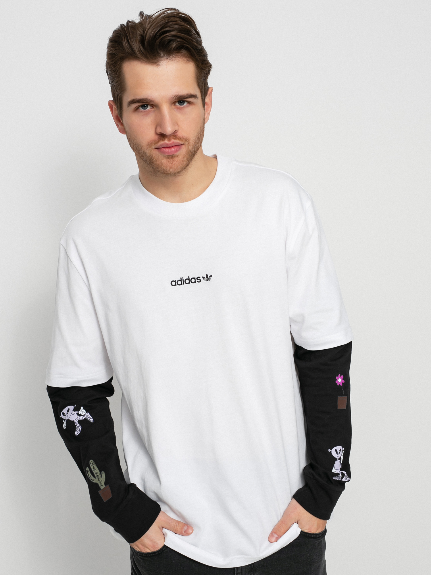 Longsleeve adidas Originals Trf A33 (white/black)