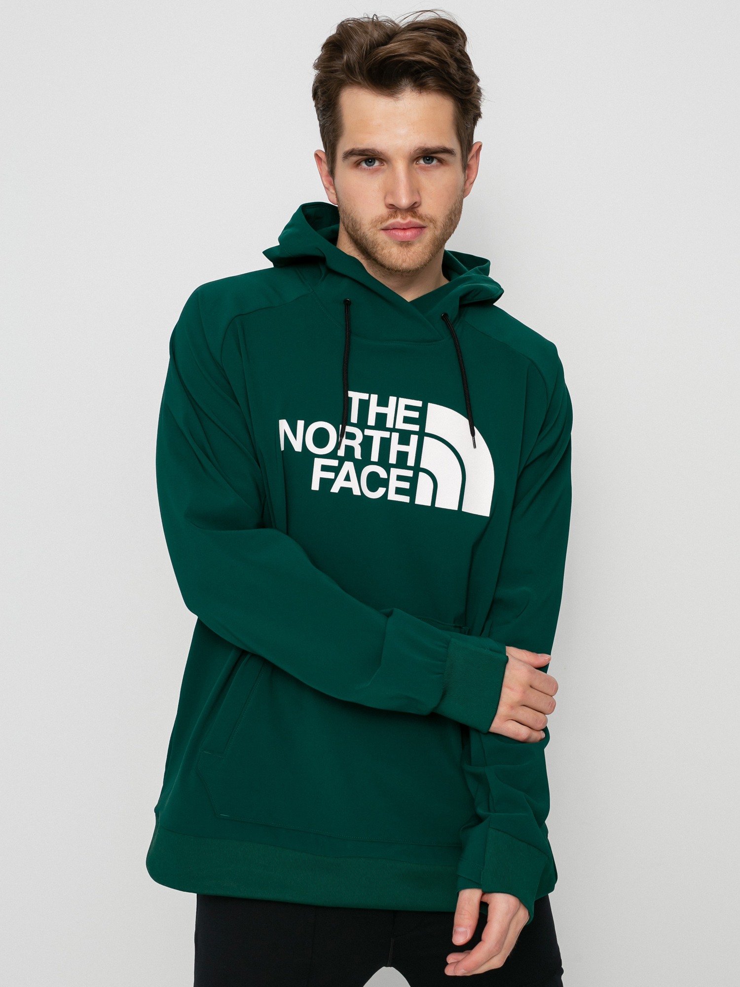 Męska Bluza aktywna The North Face Tekno Logo HD (night green)