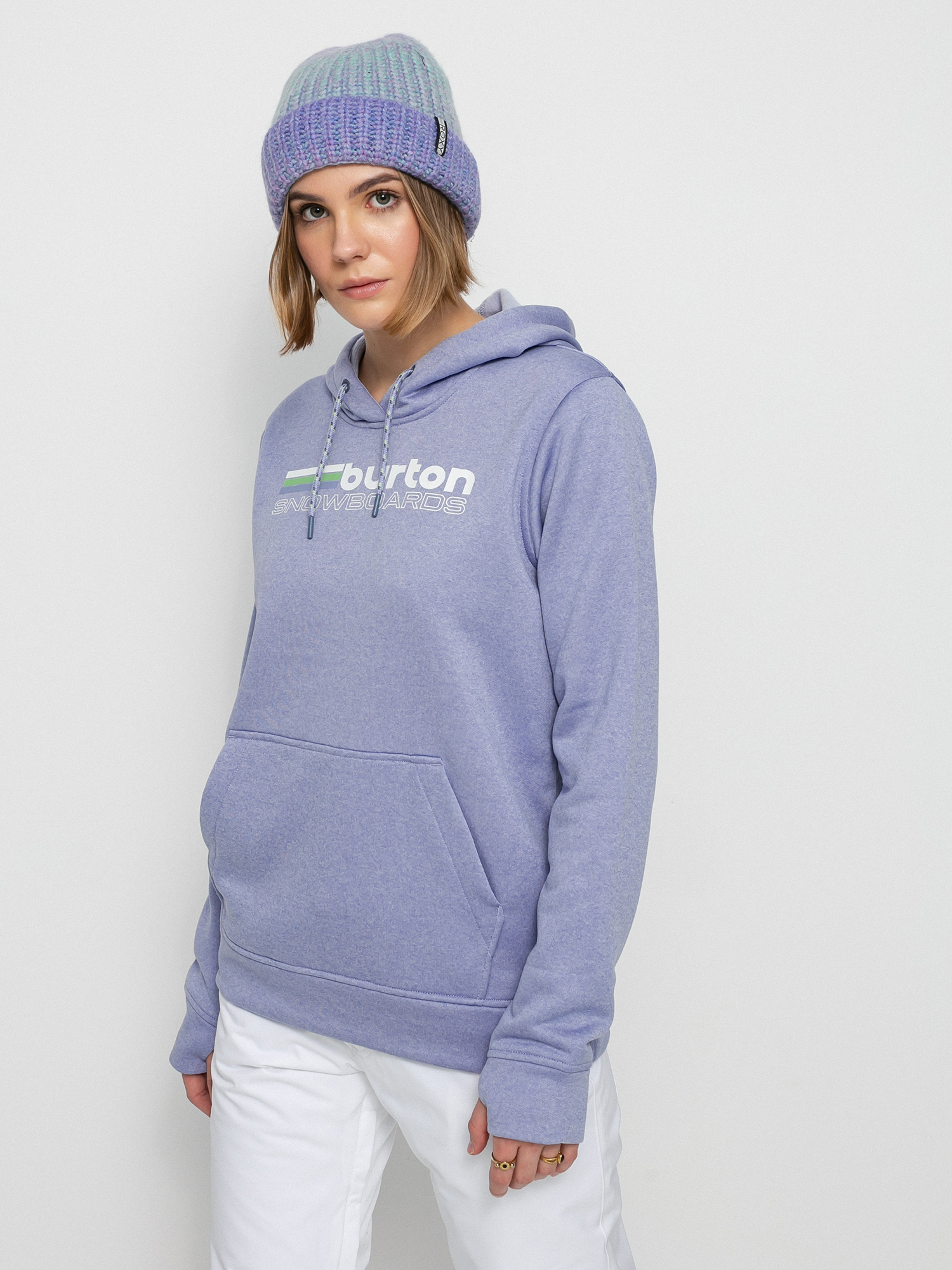 Damska Bluza z kapturem Burton Oak HD (foxglove violet heather)