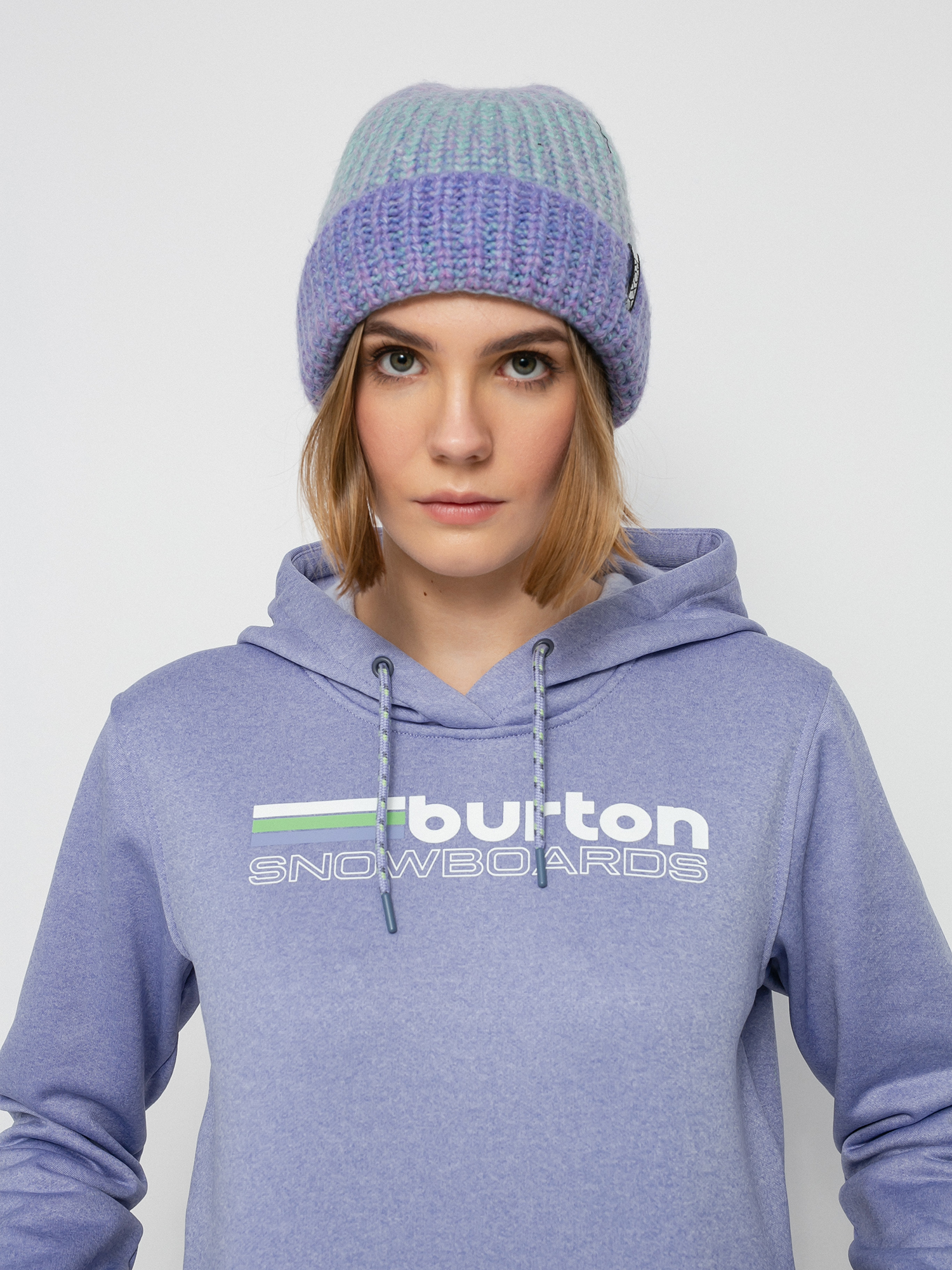 Damska Bluza z kapturem Burton Oak HD (foxglove violet heather)
