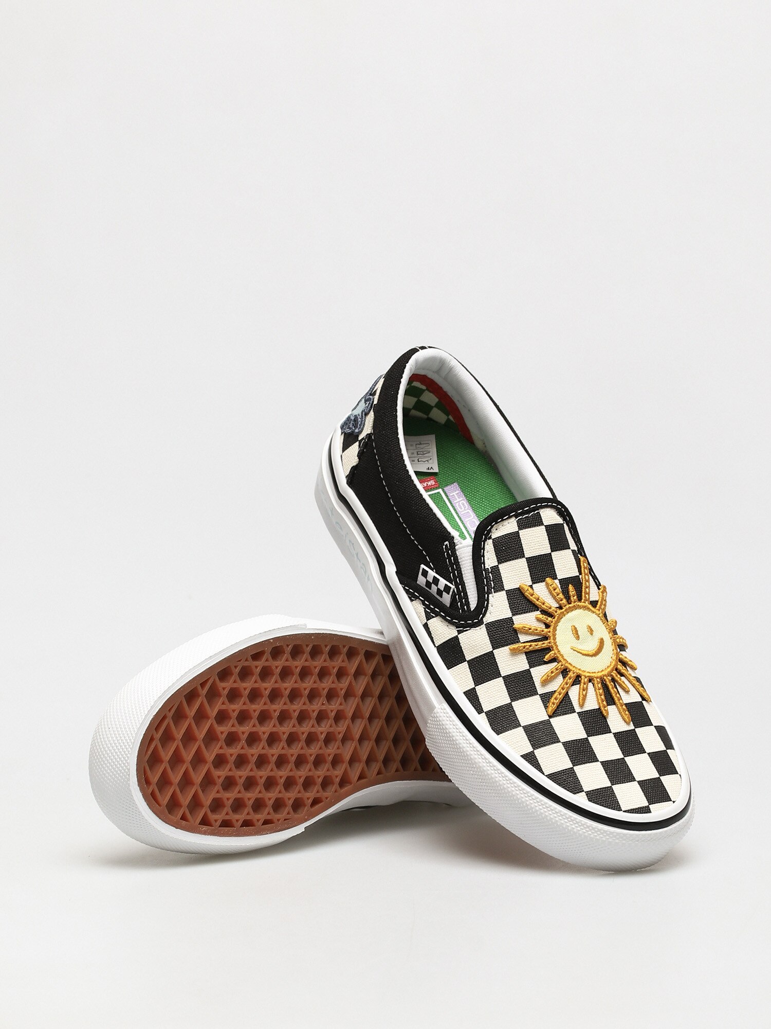 Buty Vans X Skateistan Skate Slip On (checkerboard)