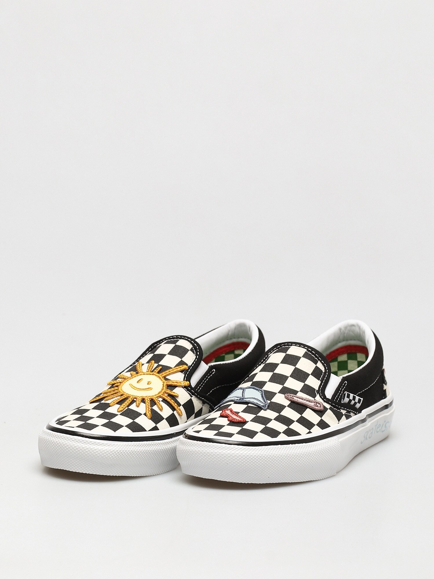 Buty Vans X Skateistan Skate Slip On (checkerboard)