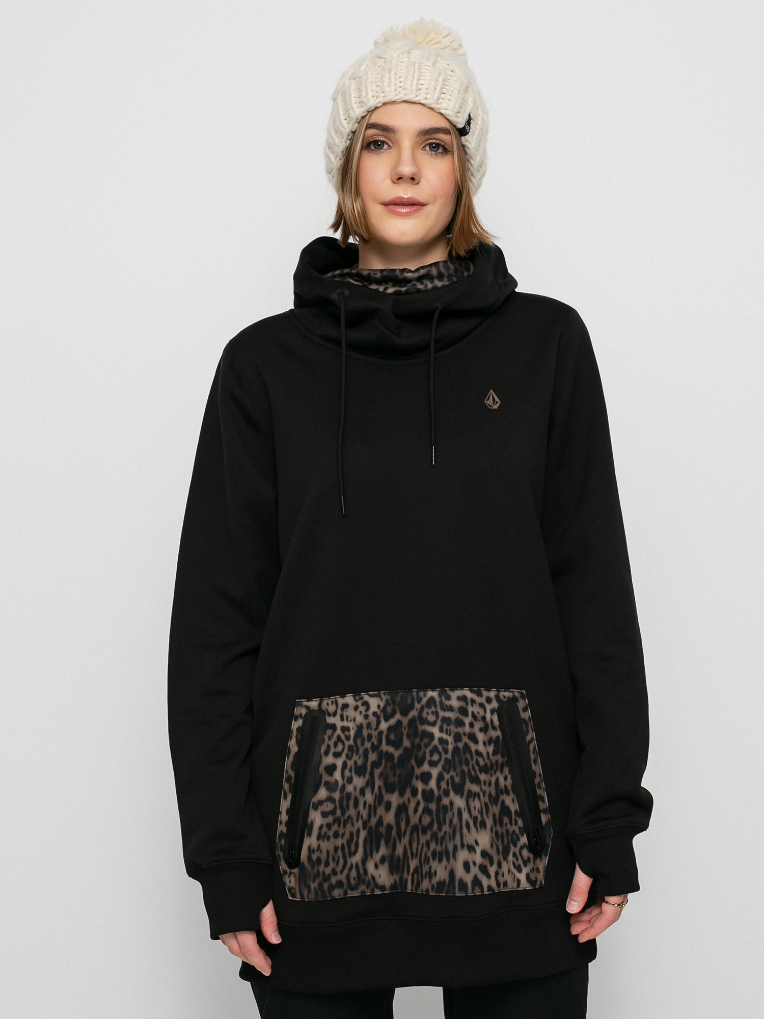 Bluza z kapturem Volcom Spring Shred HD Wmn (black)