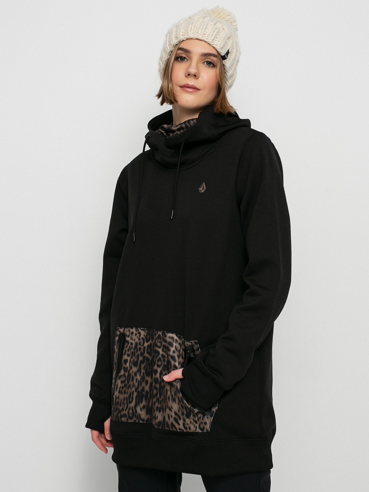Bluza z kapturem Volcom Spring Shred HD Wmn (black)