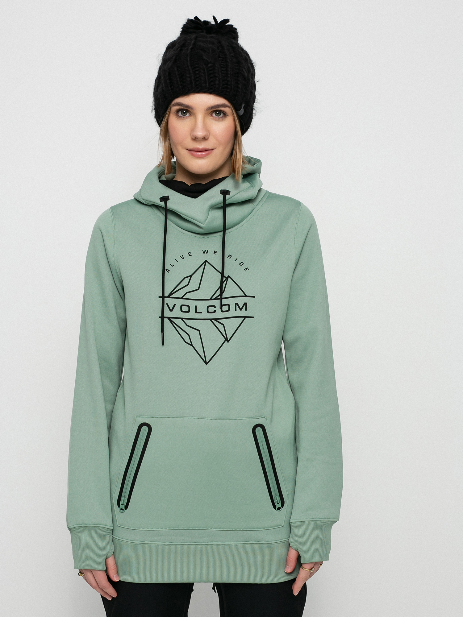 Bluza z kapturem Volcom Spring Shred HD Wmn (mint)