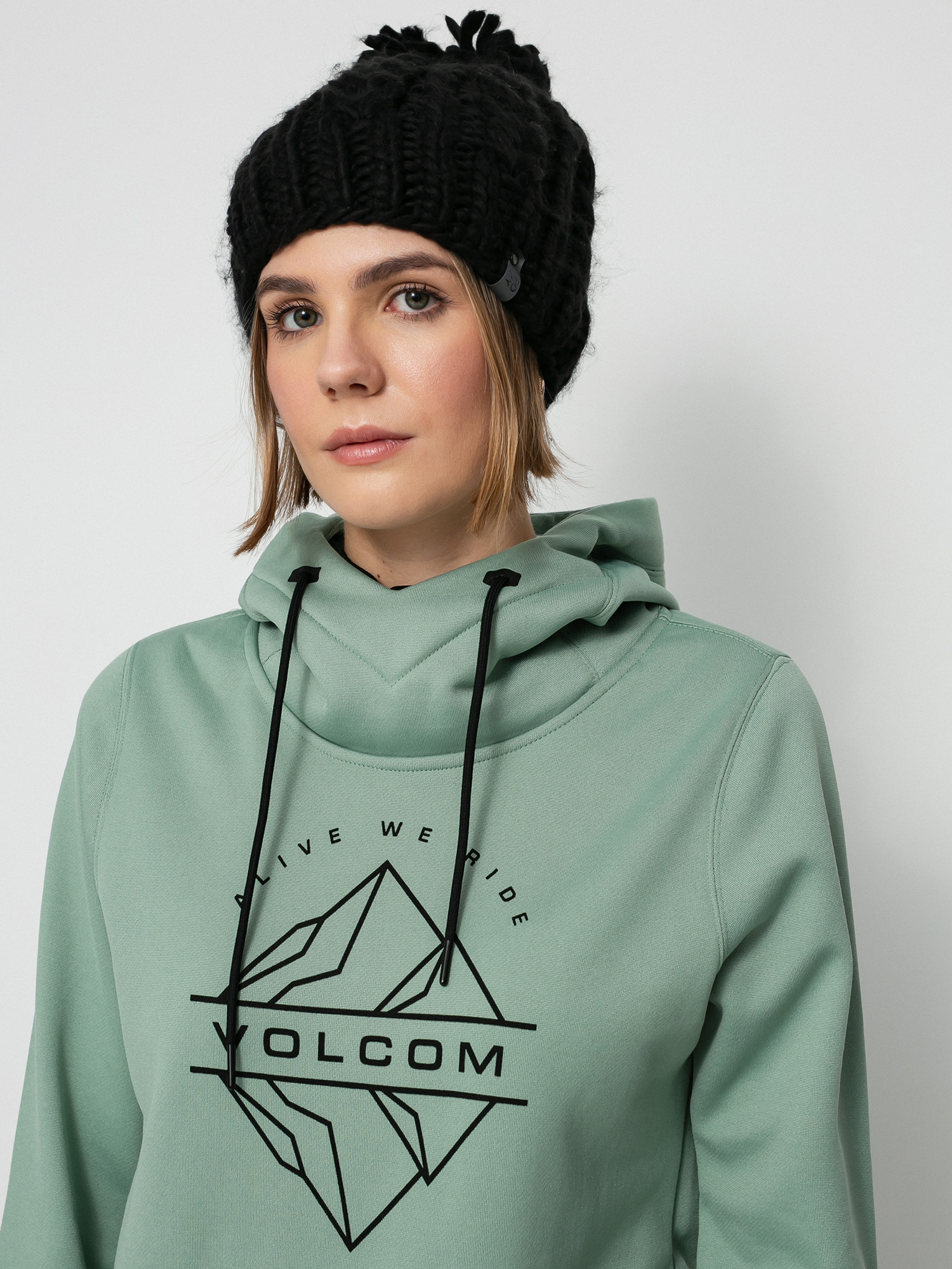 Bluza z kapturem Volcom Spring Shred HD Wmn (mint)
